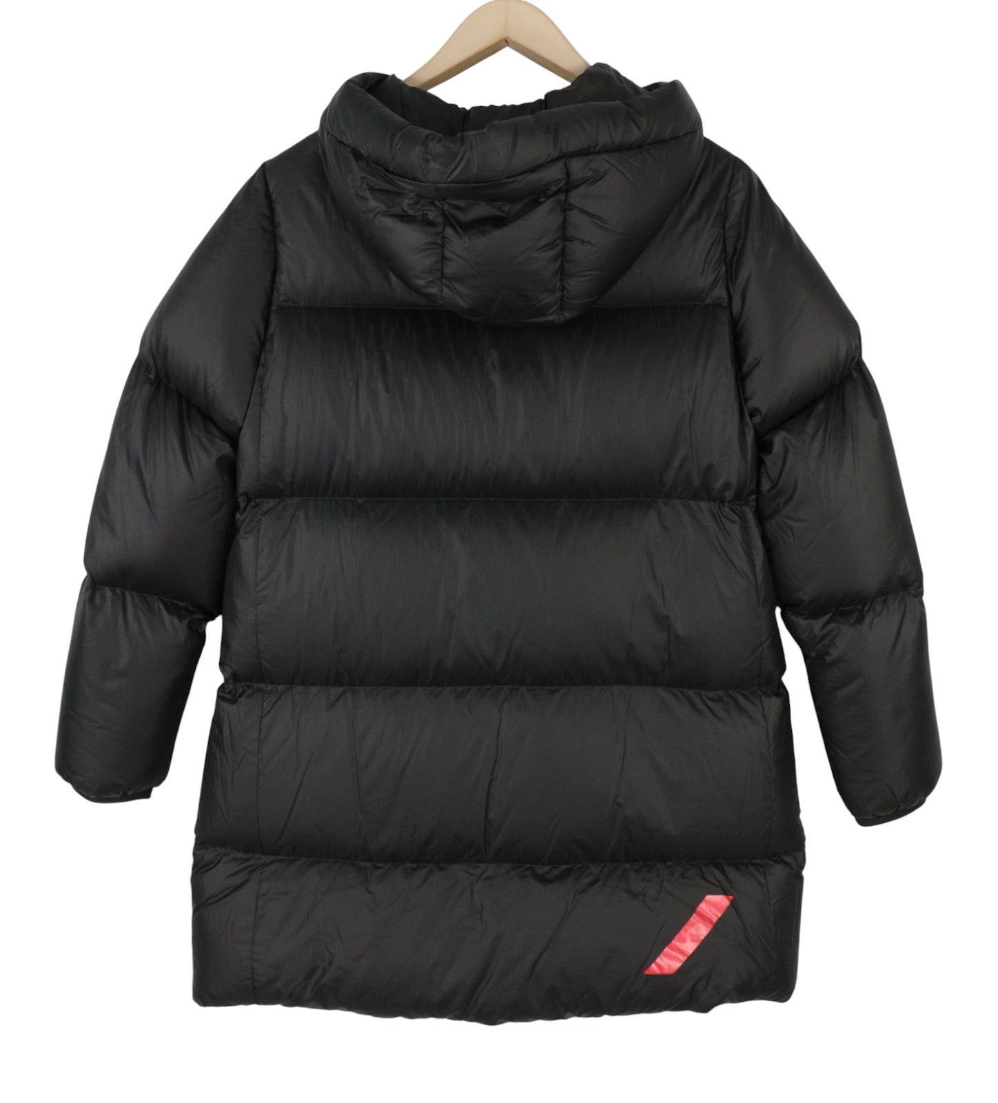 AFTER LABEL Ruby Women Jacket S Black Down Filled Quilted Hooded Puffer RRP540