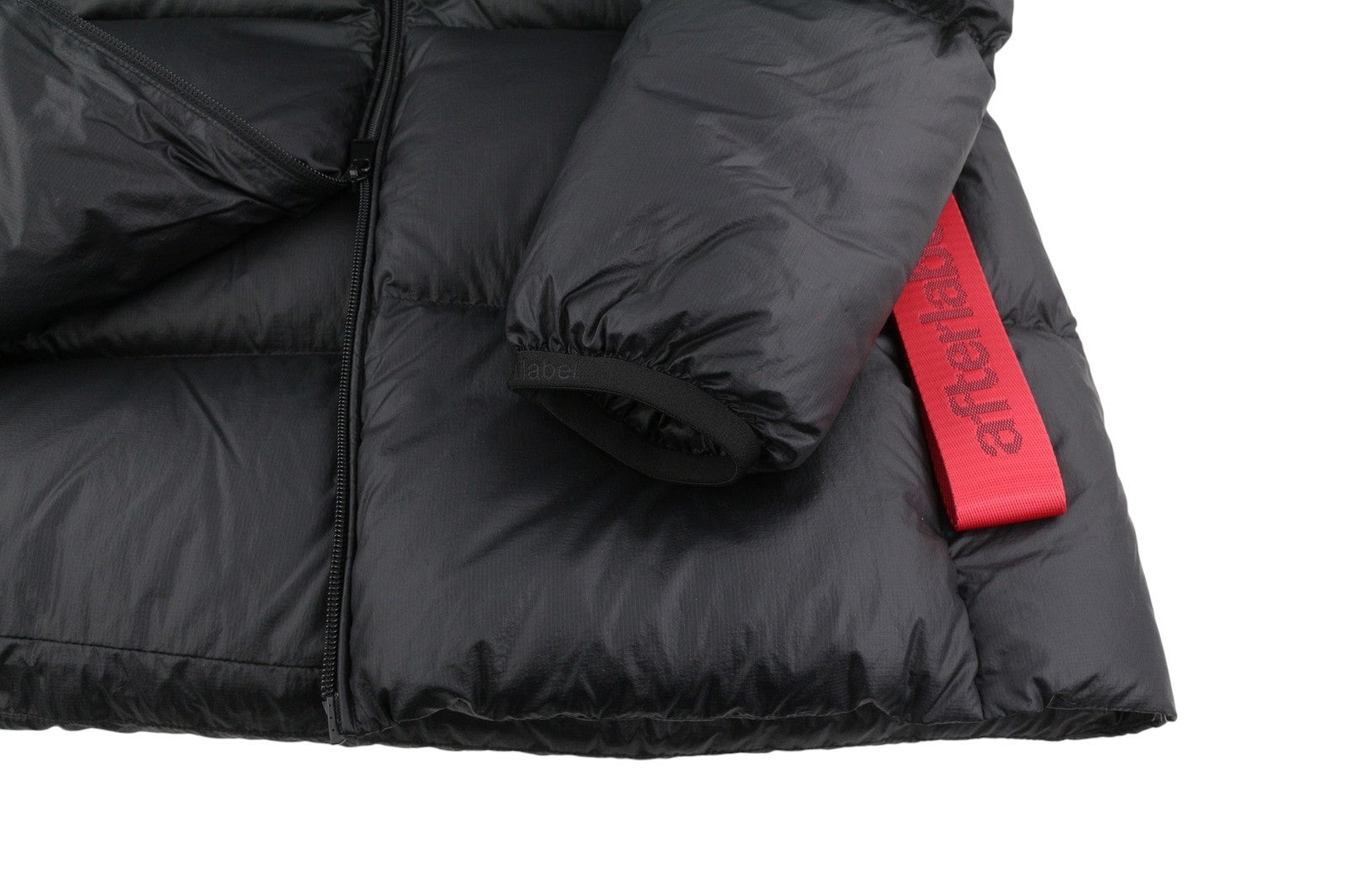 AFTER LABEL Ruby Women Jacket S Black Down Filled Quilted Hooded Puffer RRP540