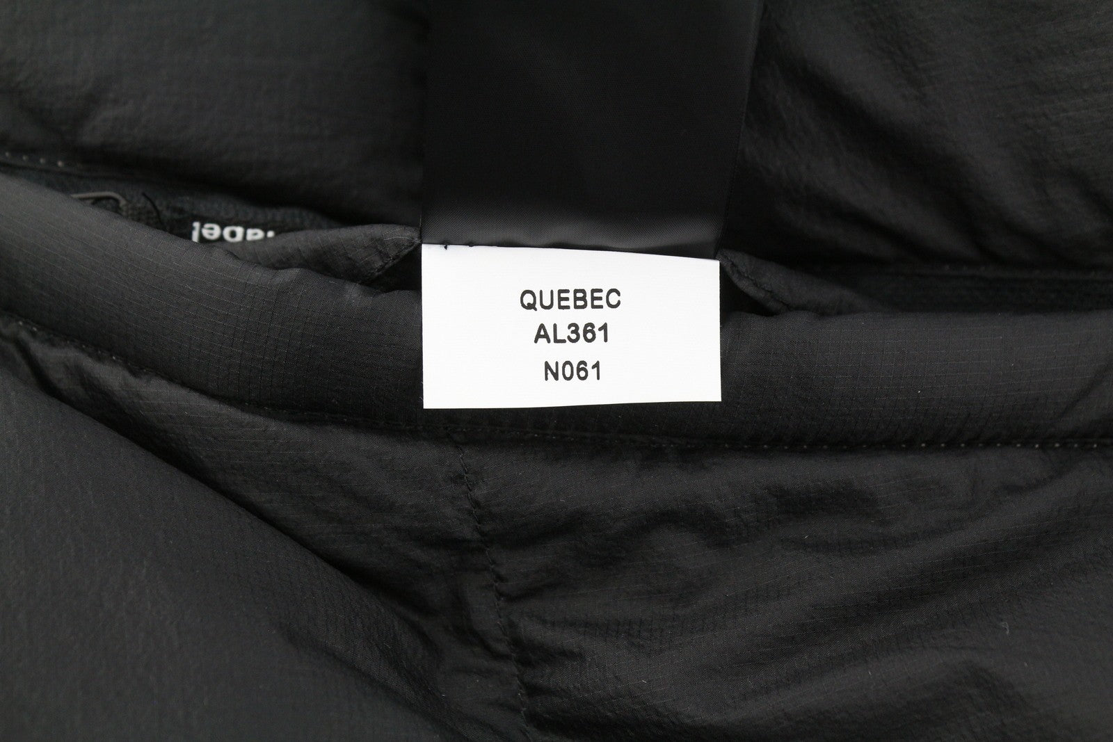 AFTER LABEL Quebec Men Jacket L Black Down Filled Quilted Hooded Puffer RRP500