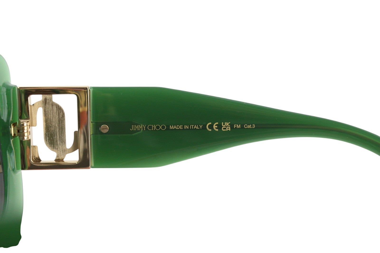 JIMMY CHOO Gaya/S Women Sunglasses OS Green Square Tinted Frame Casual RRP359