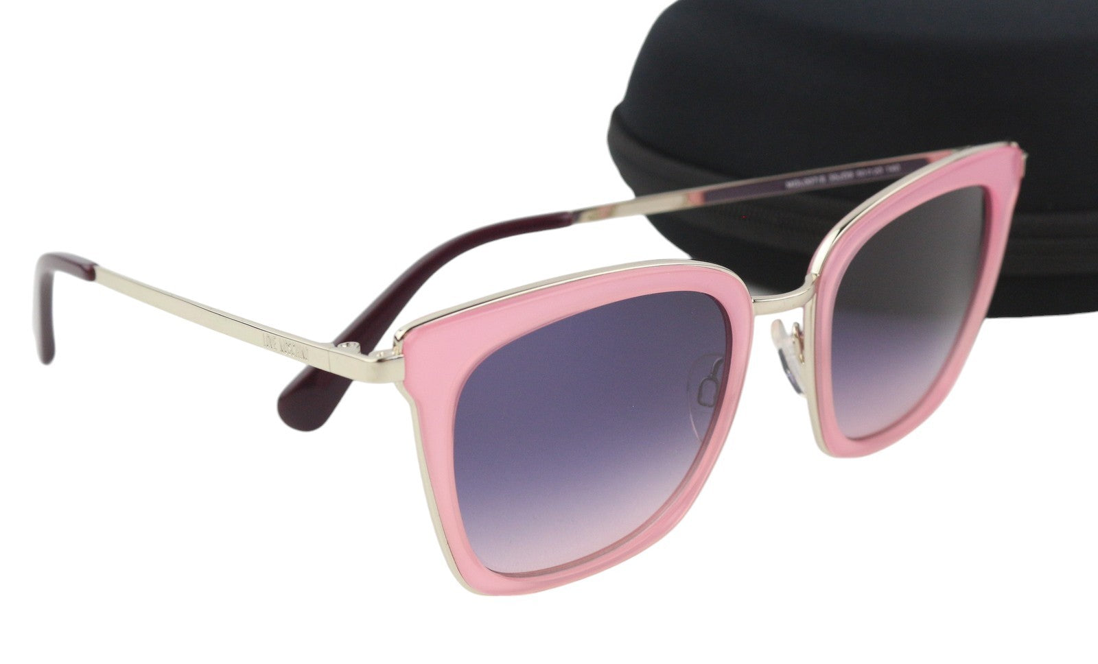 LOVE MOSCHINO MOL007/S Women Sunglasses OS Gold Tone Pink Square Frame RRP165