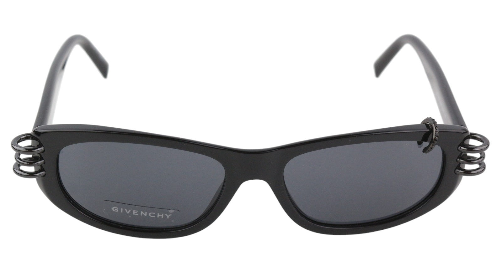 GIVENCHY GV 7176/S Women Sunglasses OS Black Cat-Eye Logo Tinted Frame RRP255