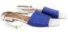 Blue Other Fabric Sandals