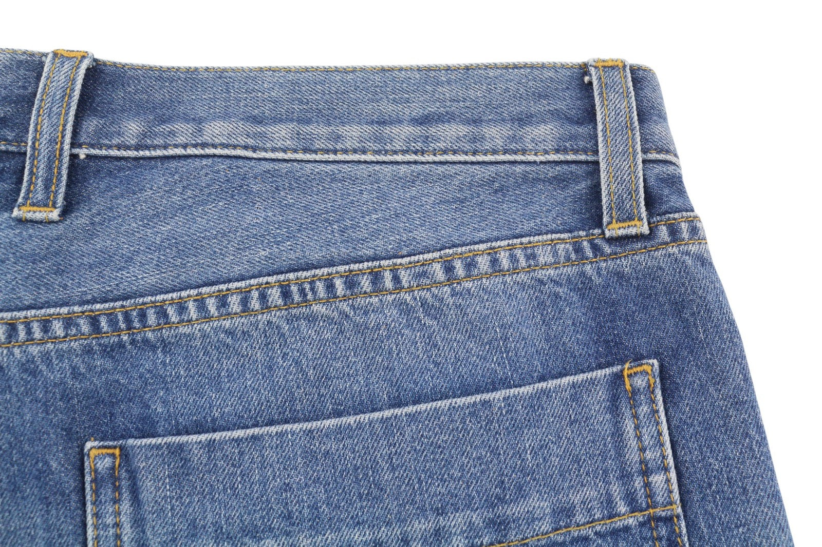 PLAN C Women Shorts 38 Blue Washed Denim Zip Fly Cotton Casual RRP389