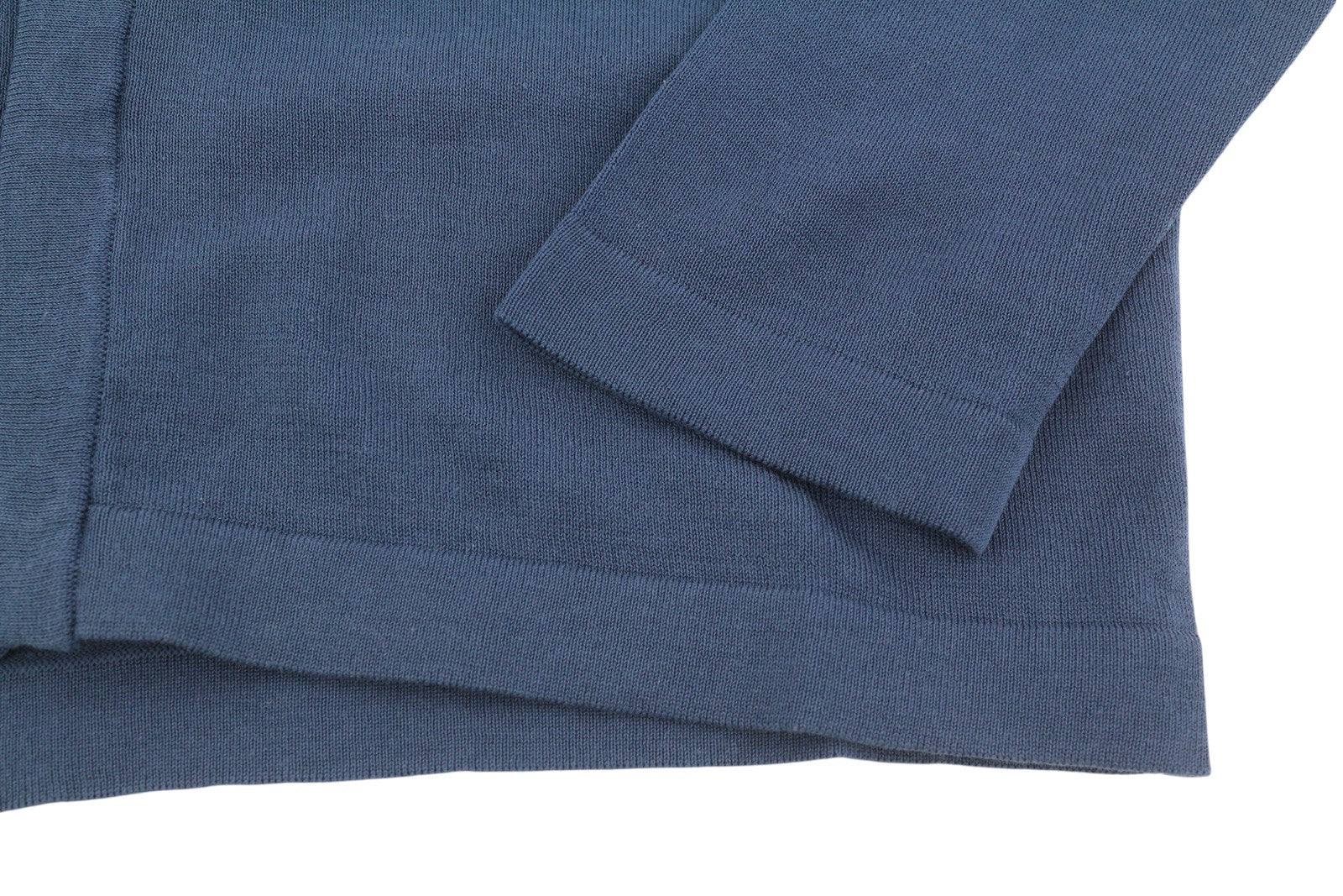 ANTONY MORATO Men Jumper M Blue Cotton Knit Hidden Buttons V-Neck Cardigan