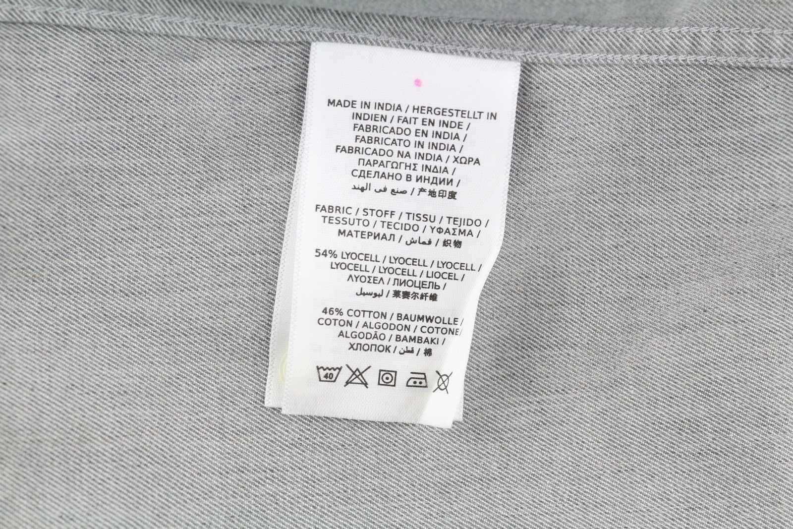 GANT TP Melange Flannel Women Shirt EU34 Grey Spread Collar Button-Up Casual