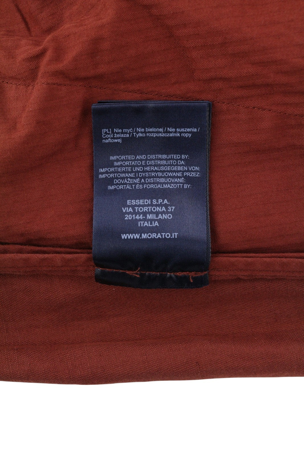 ANTONY MORATO Men Trousers W32 Brown Linen Blend Elastic Waist Cropped