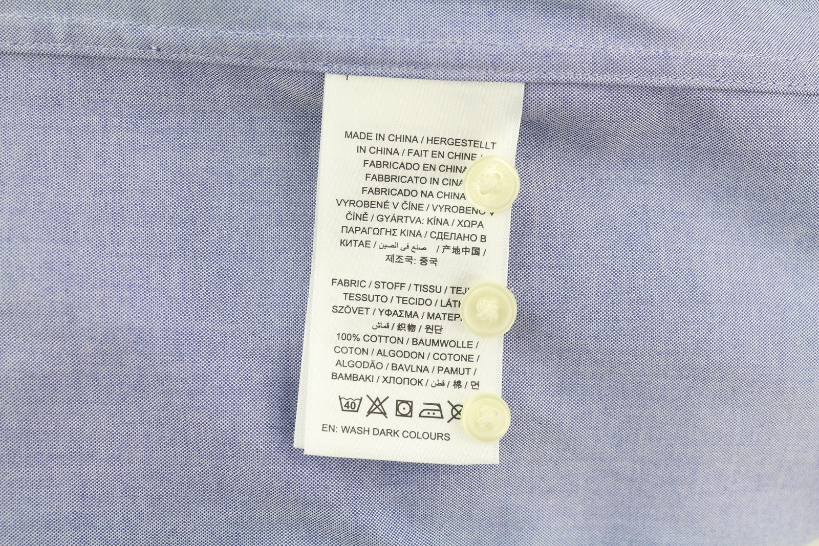 GANT Oversized Collar Relaxed Women Shirt EU36 Blue Long Sleeve Button-Up