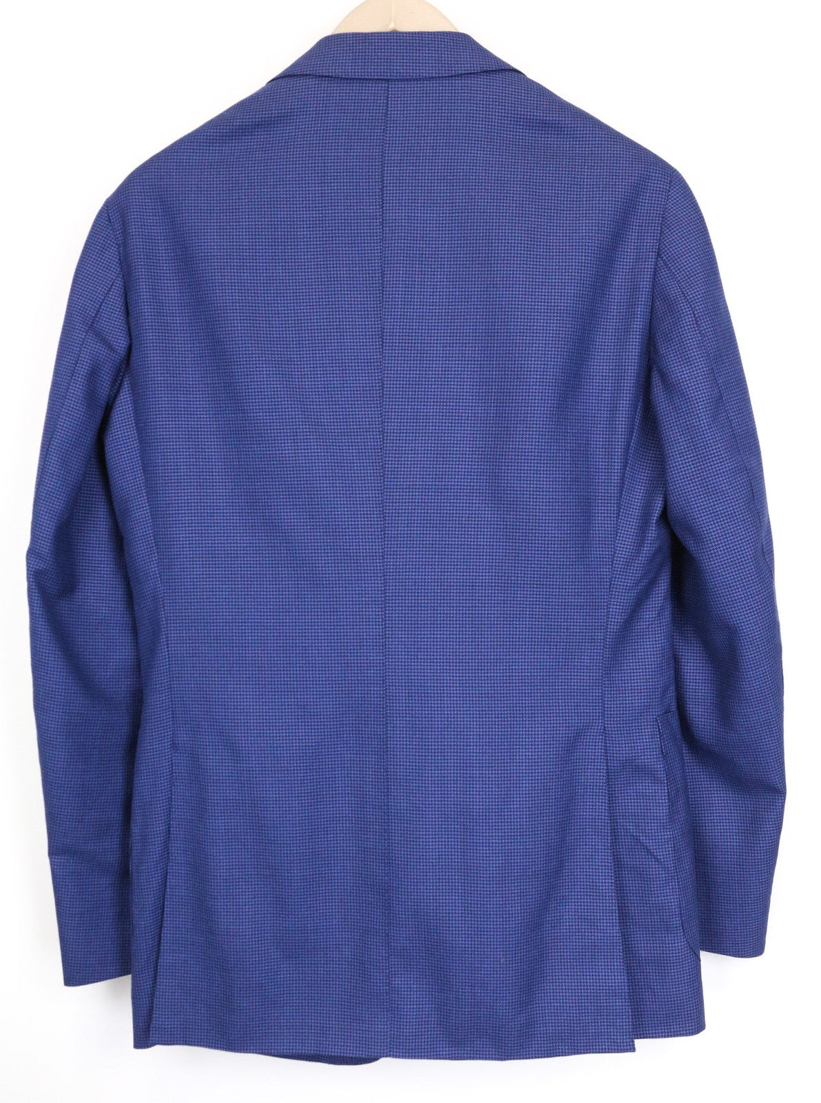 SUITSUPPLY Havana Men's Blazer UK36R Blue Slim Wool Silk Houndstooth 2Pc Suit