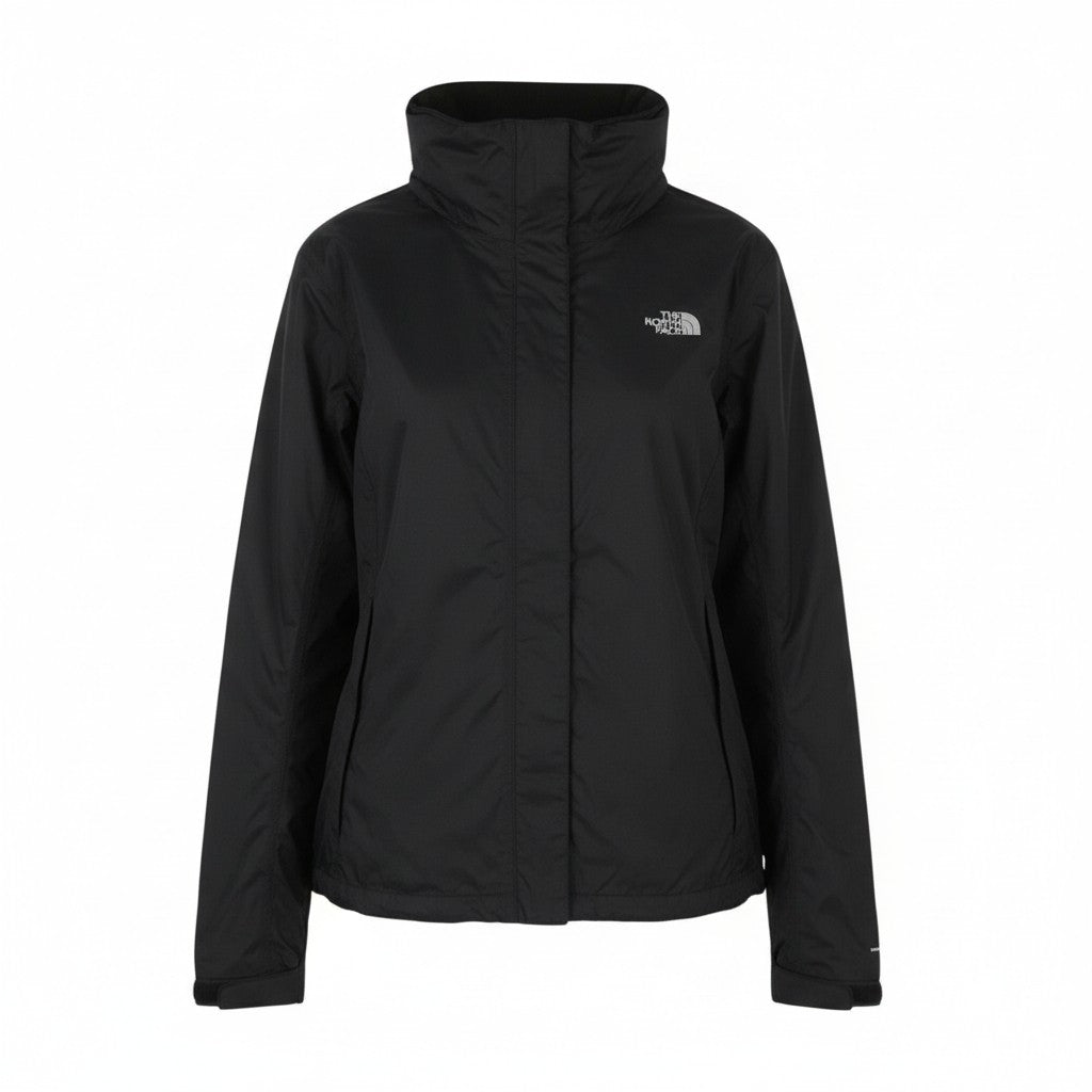 THE NORTH FACE Resolve Women Jacket XL Black DryVent Hidden Hood Lightweight