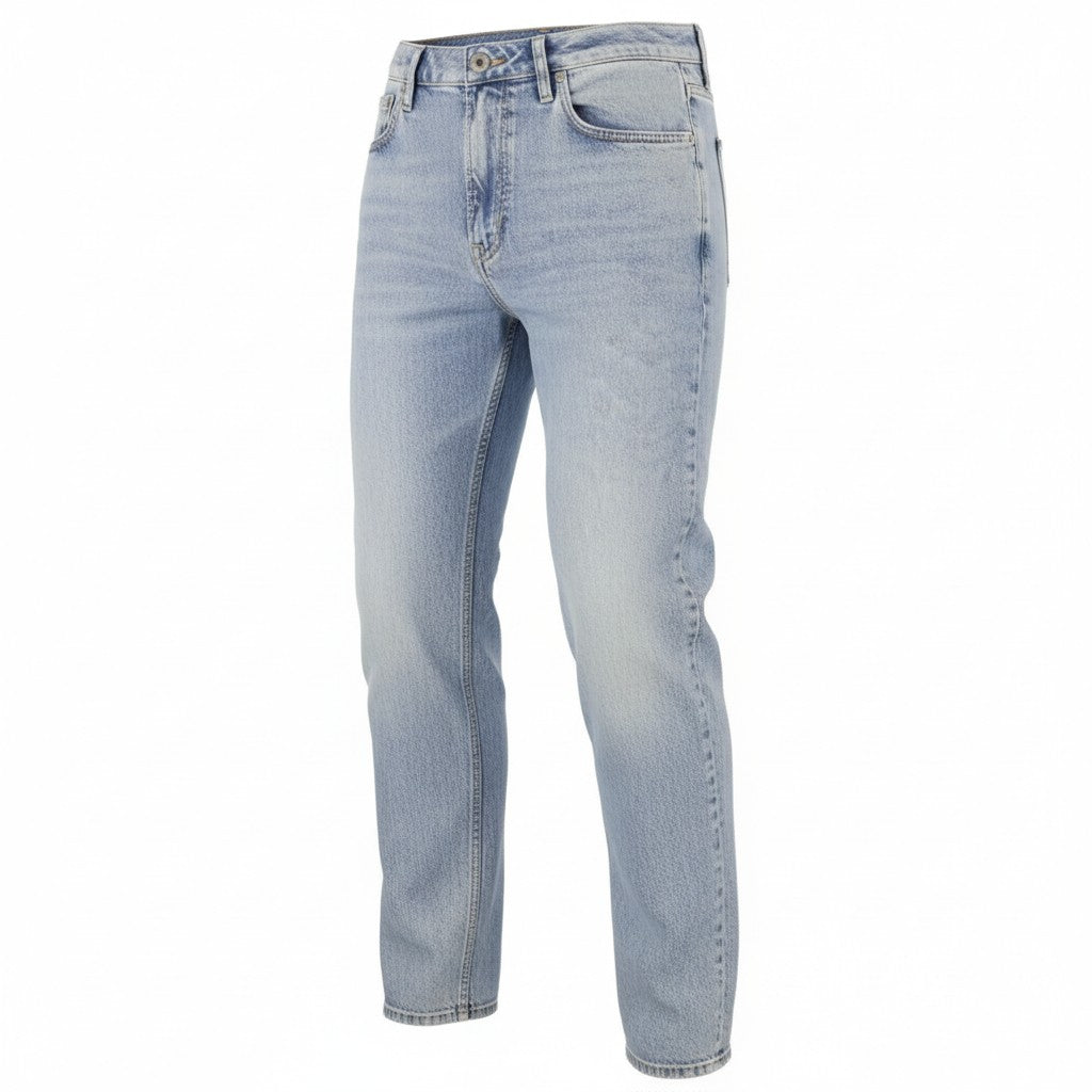 GANT Relaxed Classic Men Jeans W32/L36 Light Blue Bronken In Faded Button Fly