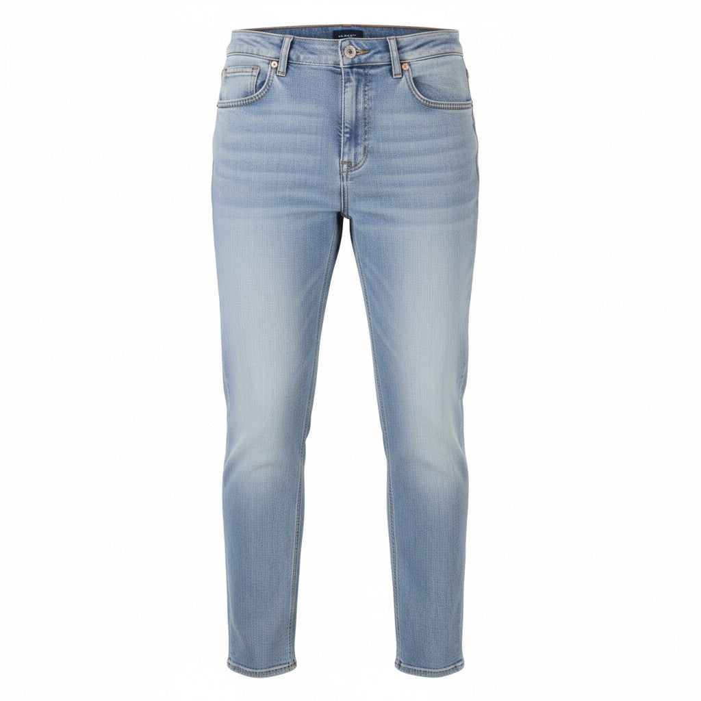 GANT Camie Cropped Women Jeans W29 Light Blue Vintage Faded Relaxed Low Rise