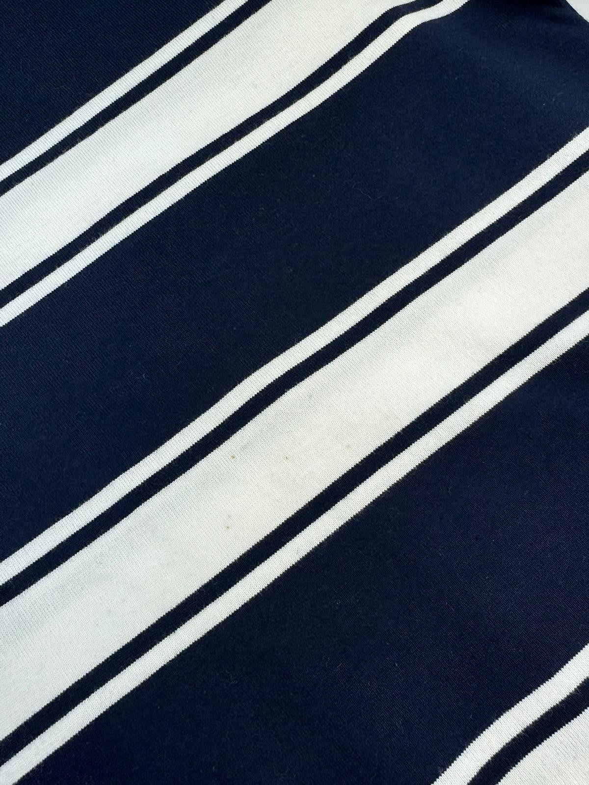 GANT Striped Heavy Rugger Women Dress M Evening Blue Straight Cut Knee-Length