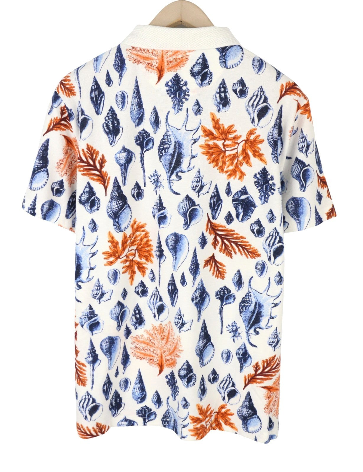 GANT Seaside SS Rugger Men Polos XL Eggshell Patterned Short Sleeve T-Shirt