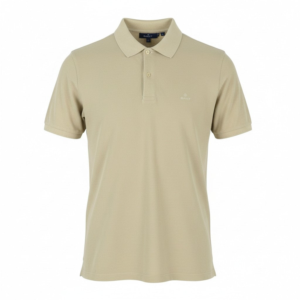 GANT Sunfaded SS Polo Pique Women T-Shirt M Desert Beige Faded Short Sleeve