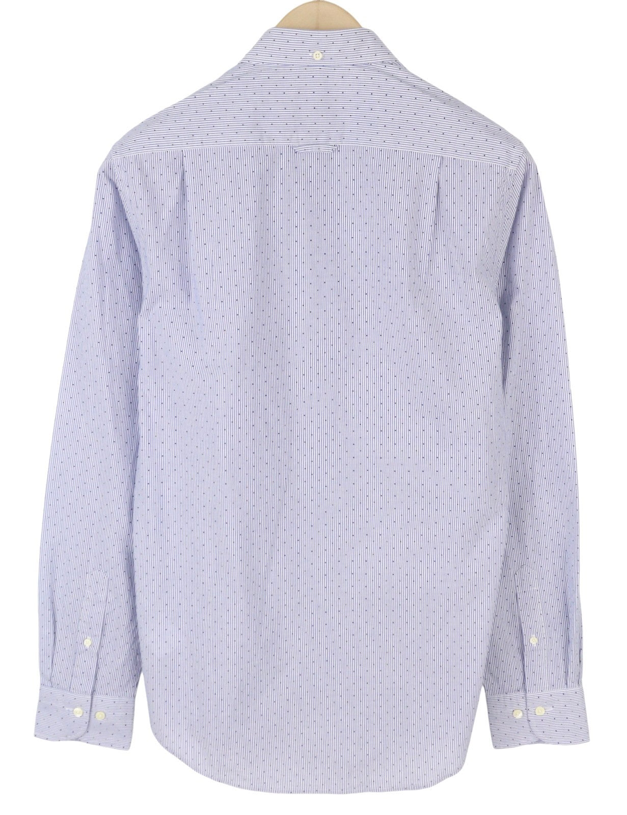 GANT Slim Banker Dot BD Men Shirt S College Blue Striped Button-Down Casual