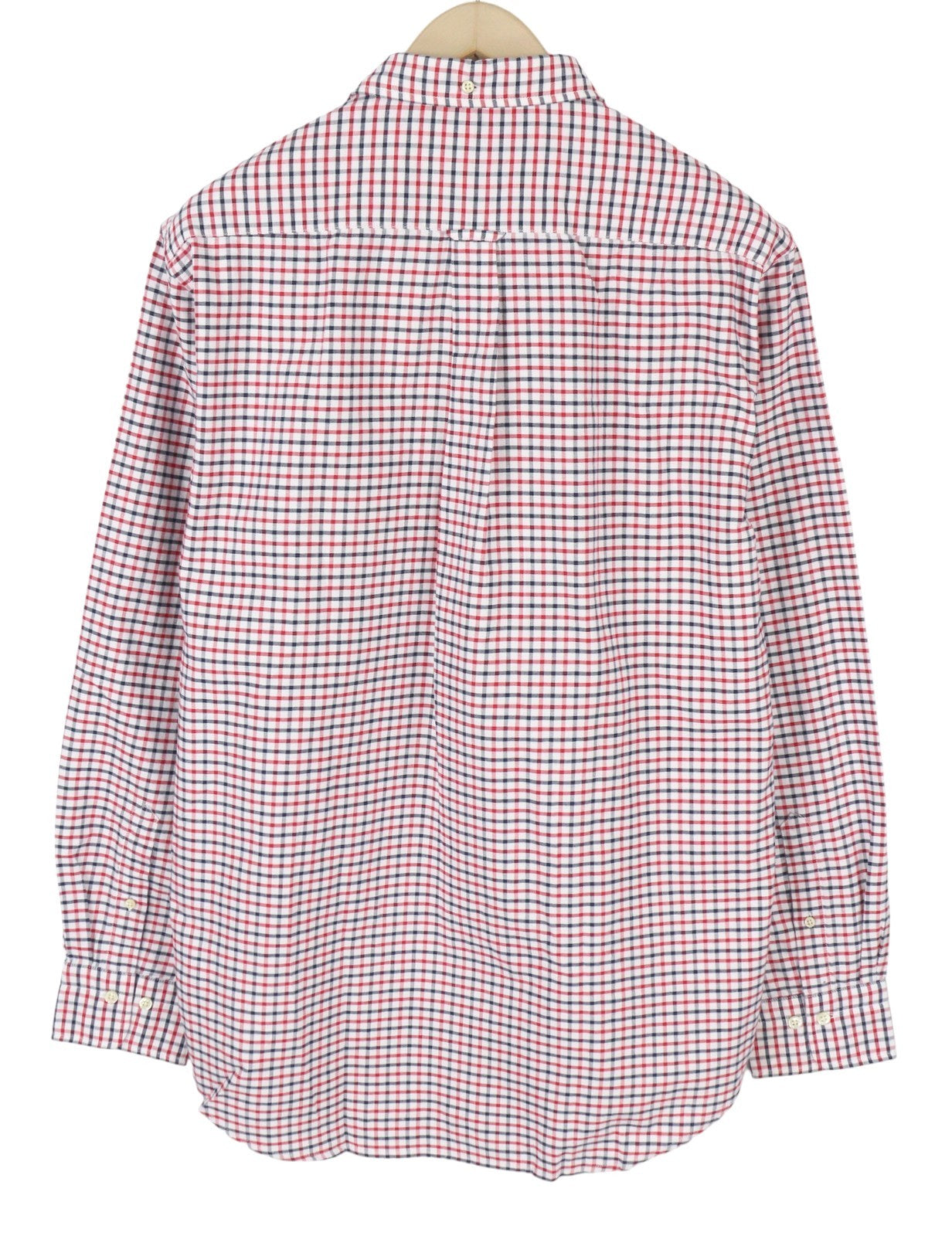 GANT Reg Oxford Tattersall BD Men Shirt L Equestrian Red Patch Pocket Buttoned