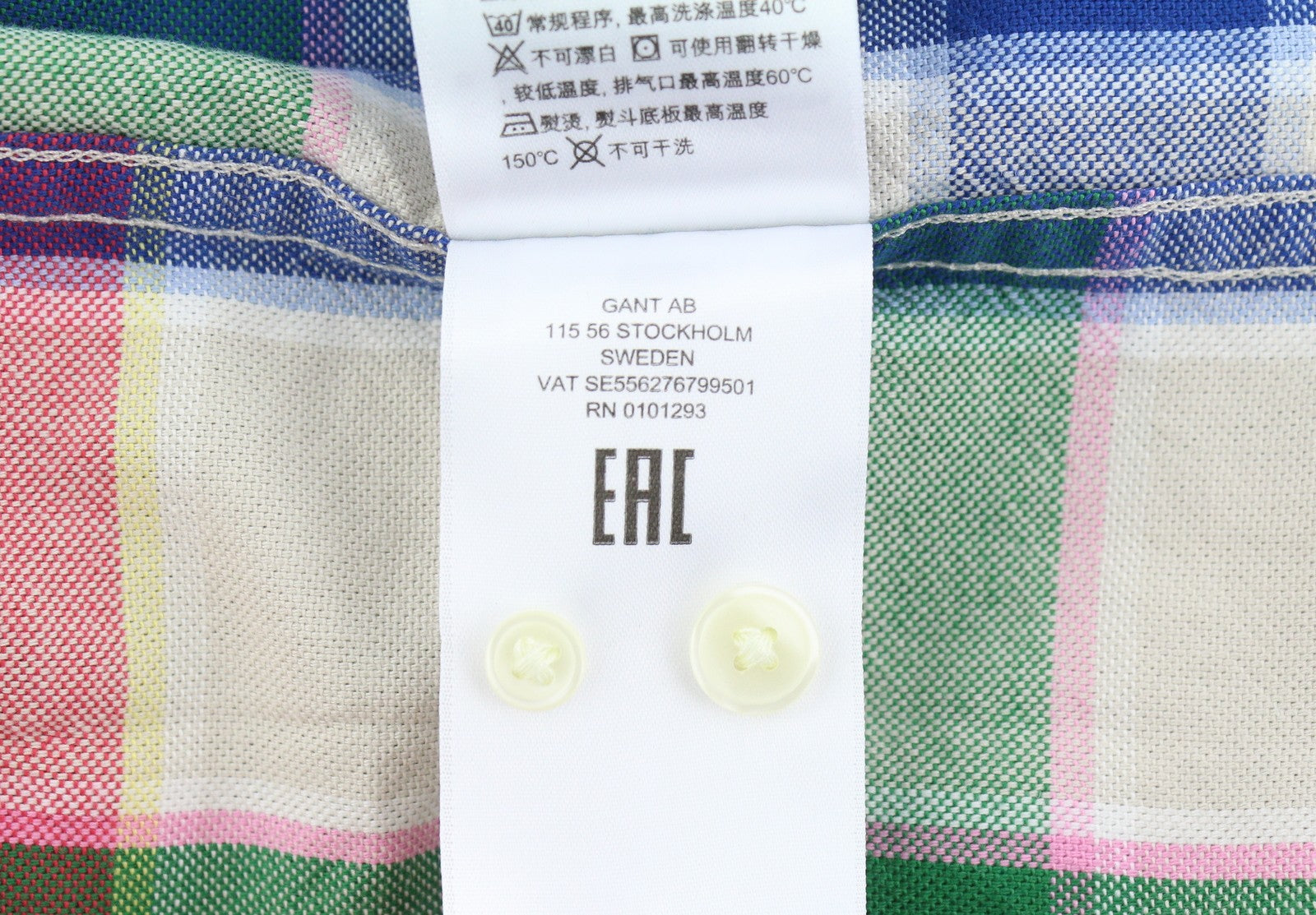 GANT Rel Oxford Check BD Men Shirt 2XL Putty Patch Pocket Button-Down Neck