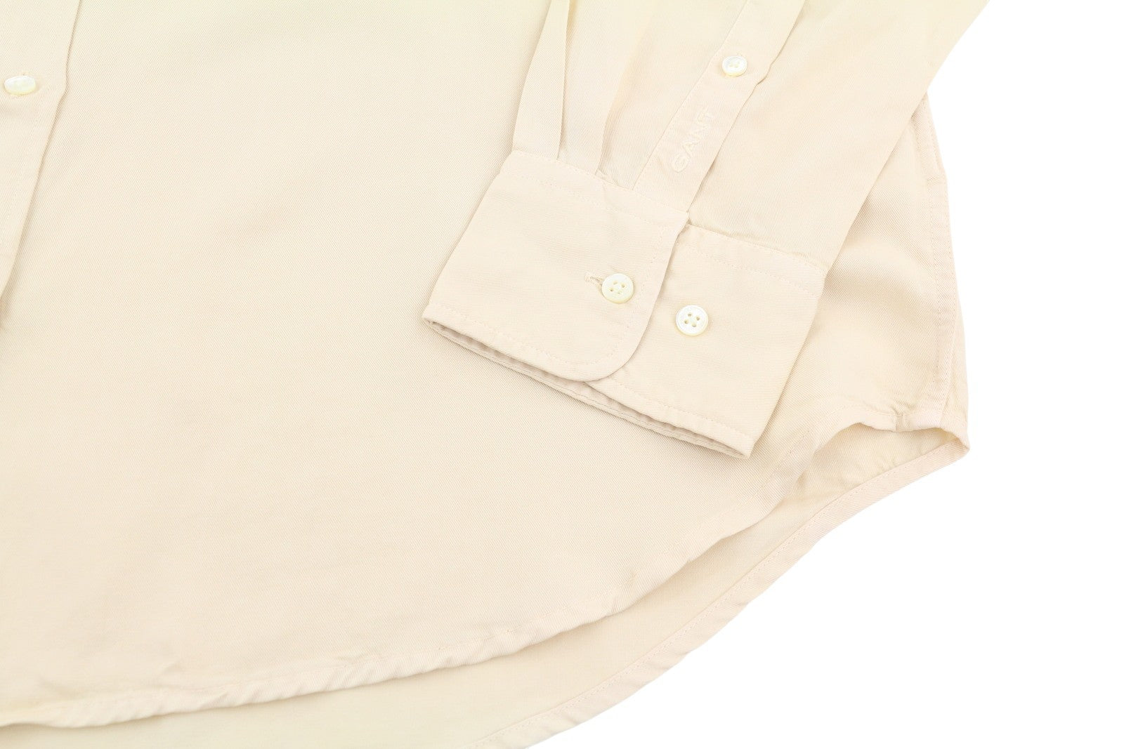 GANT PP Rel Lyocell Women Shirt EU40 Desert Beige Oversized Patch Pocket
