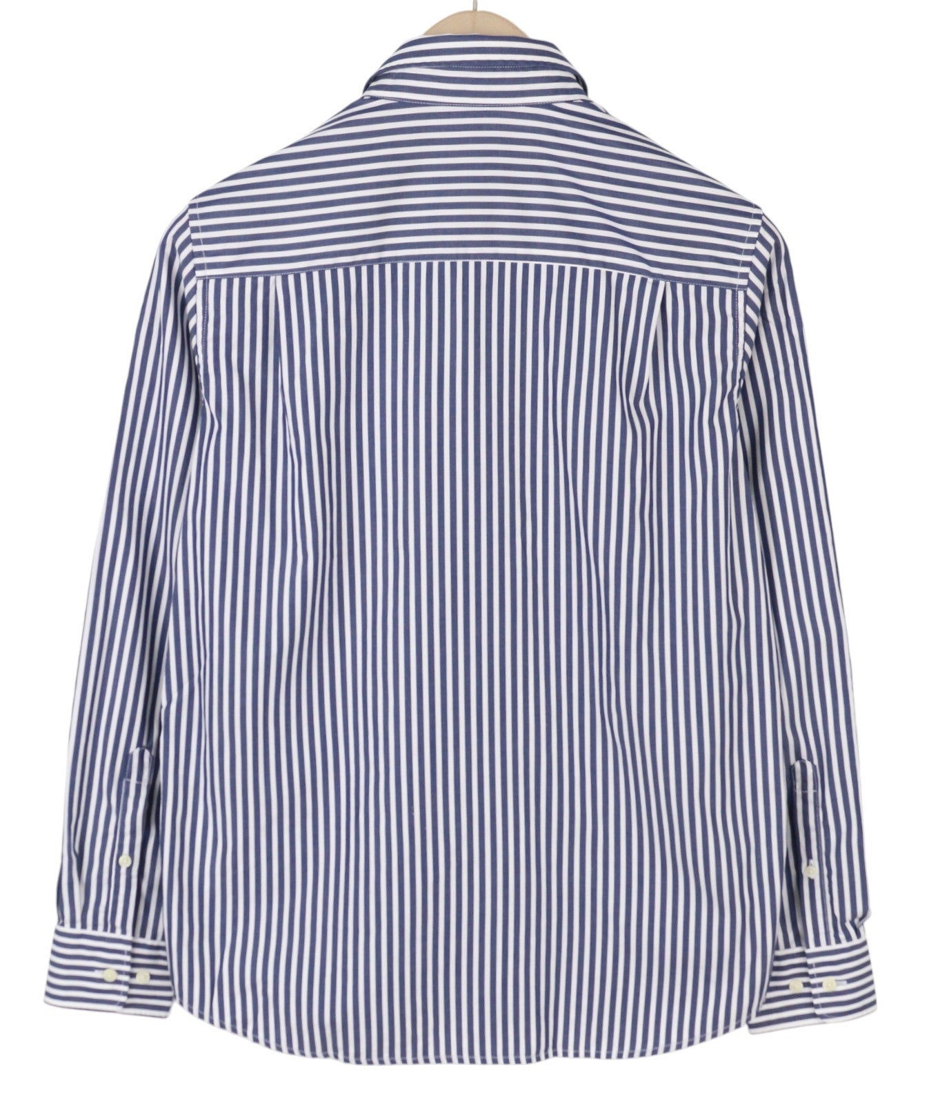 GANT The Broadcloth Striped Women Shirt EU38 Persian Blue Button Spread Casual