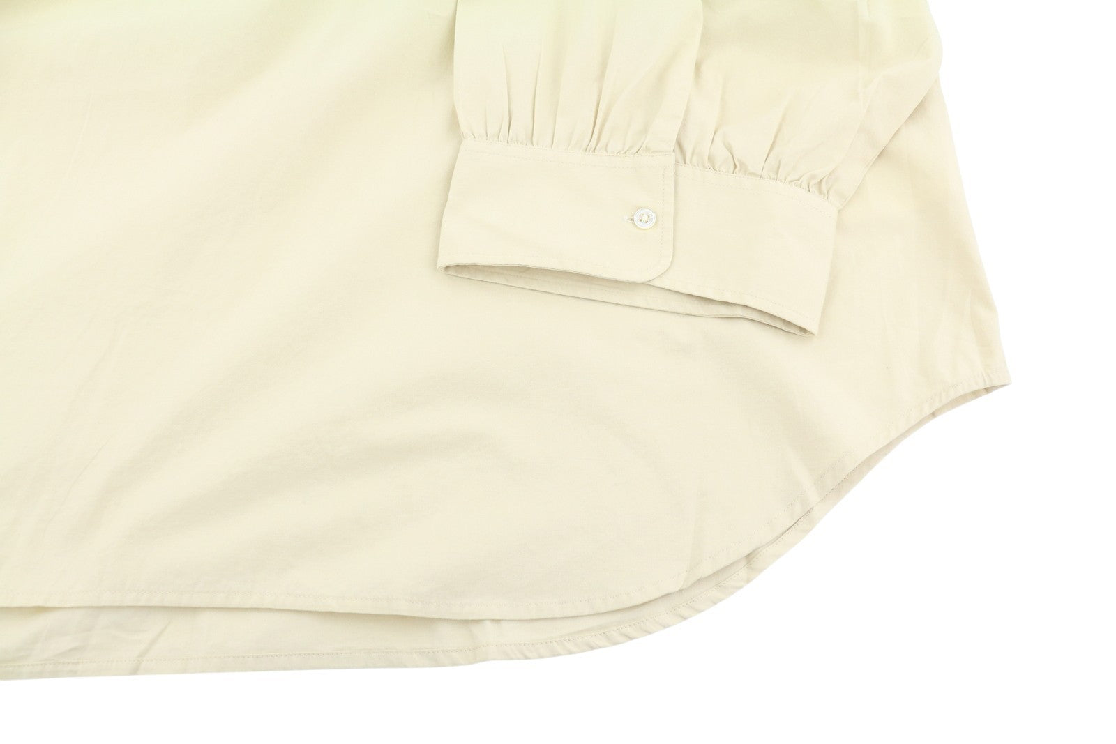 GANT Lux Poplin Popover Women Blouse EU44 Desert Beige Relaxed Cut 3/4 Sleeves