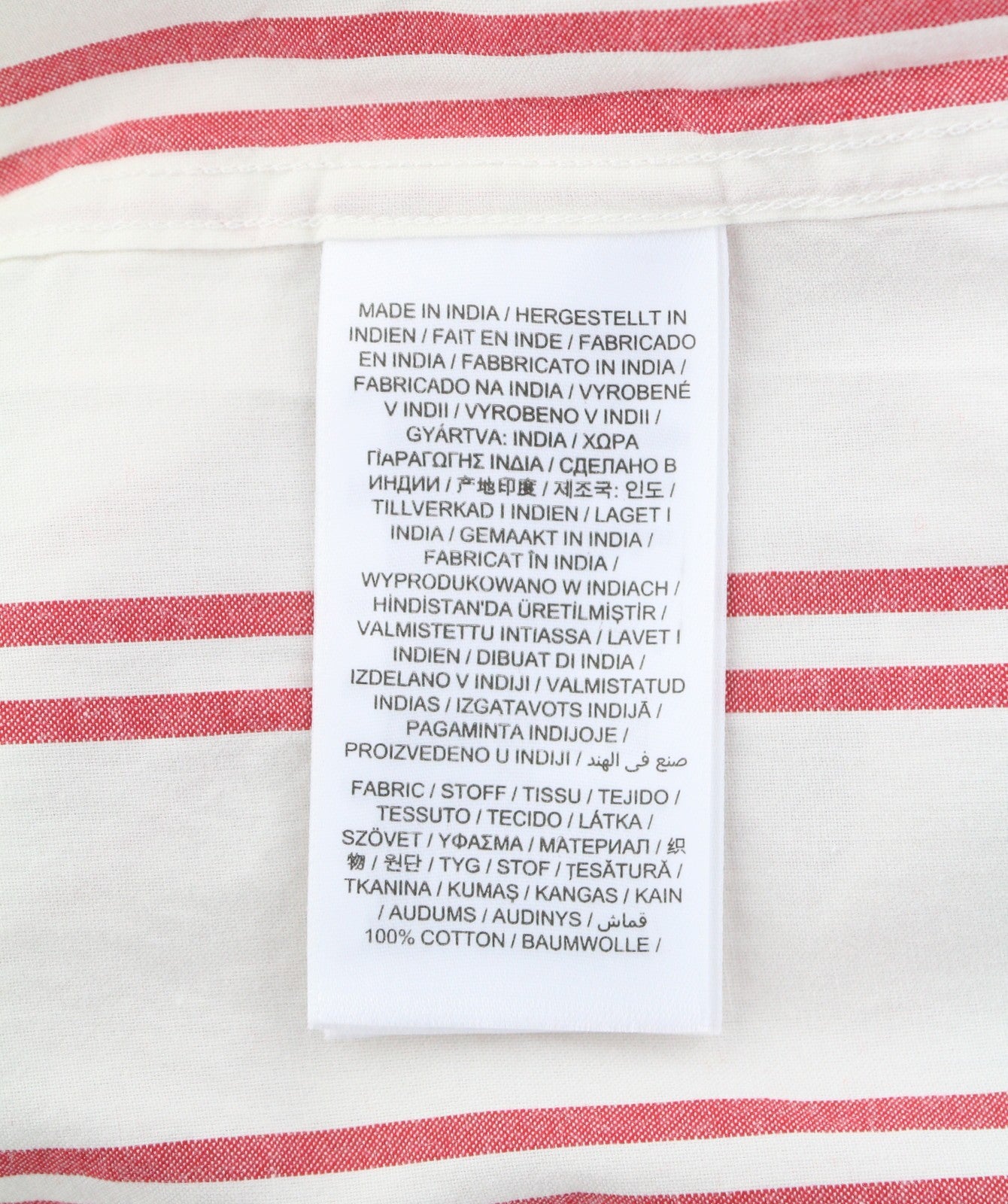 GANT OS Stripe Women Shirt EU38 Bricht Red Patch Pocket Button-Up Casual