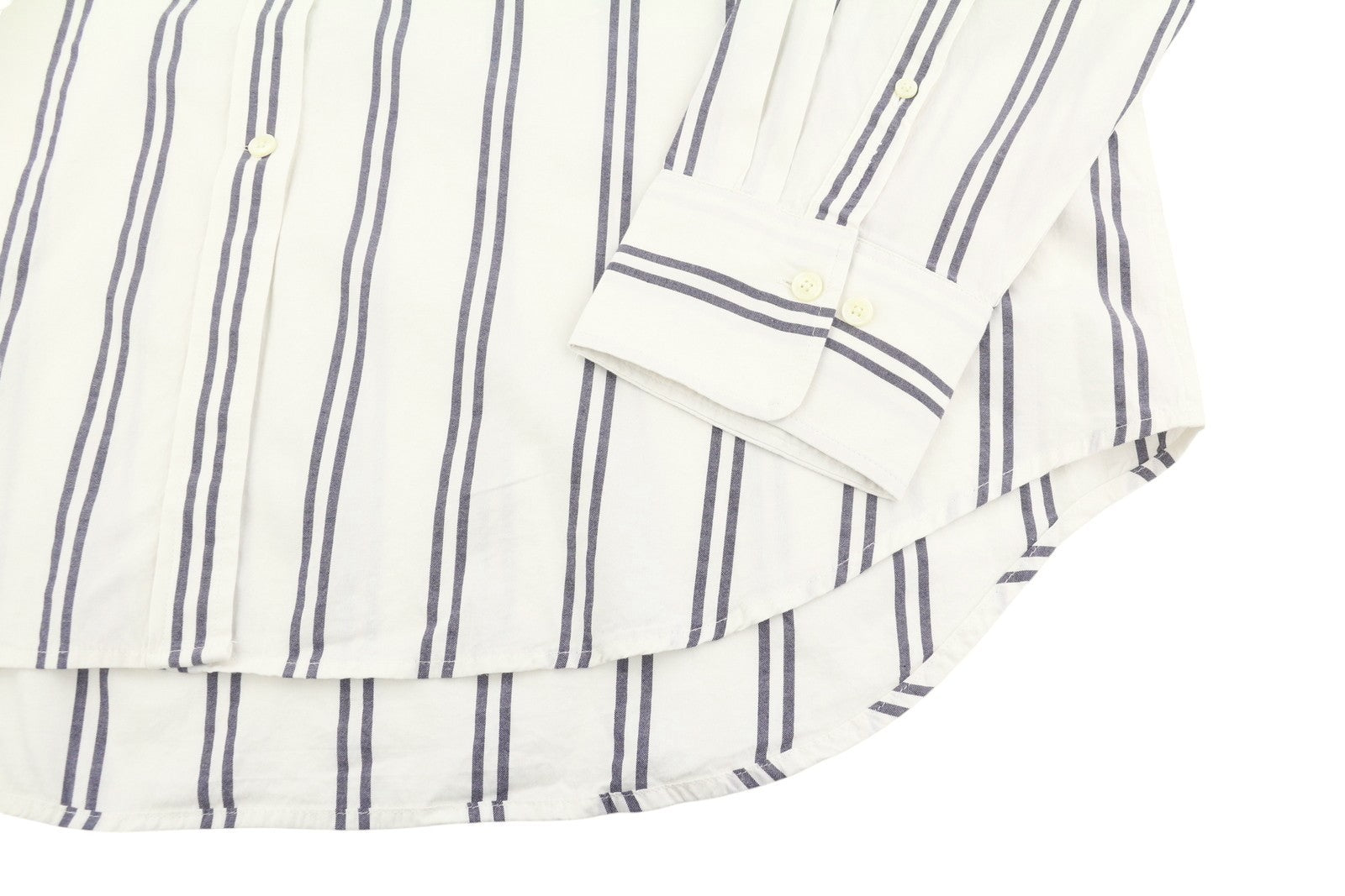 GANT OS Stripe Women Shirt EU42 Classic Blue Patch Pocket Button-Up Casual