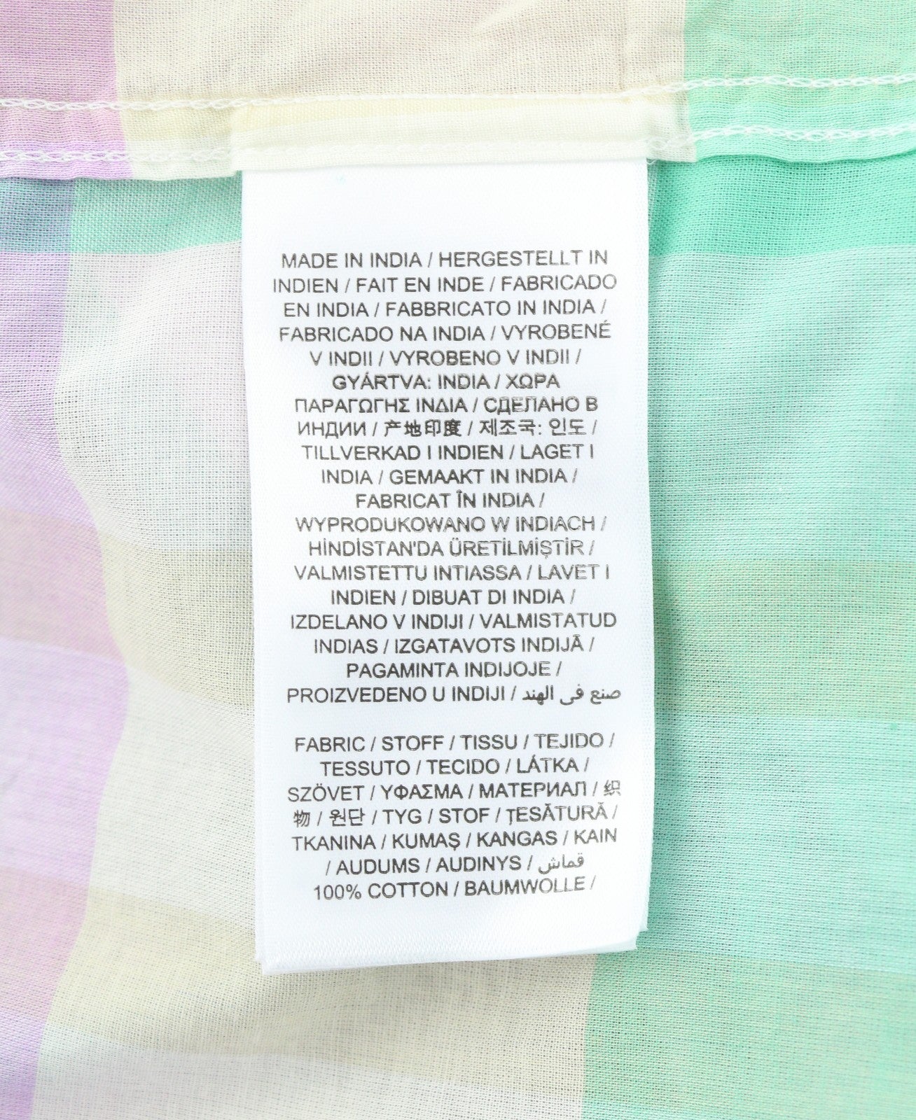 GANT Rel Wide Cuff Madras Women Shirt EU44 Crocus Purple Button-Up Oversized