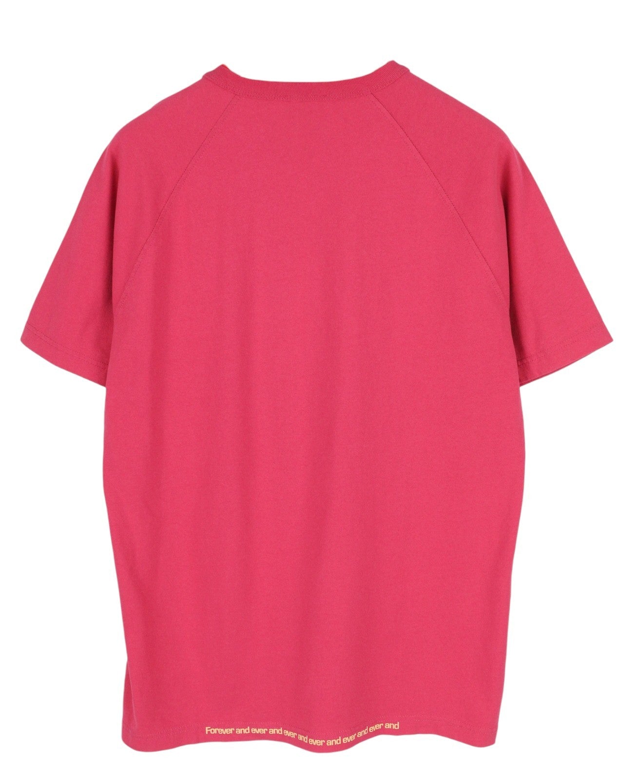 DIESEL T-Rust Men's T-Shirt L Pink Crew Collar Logo Stretch Tricot