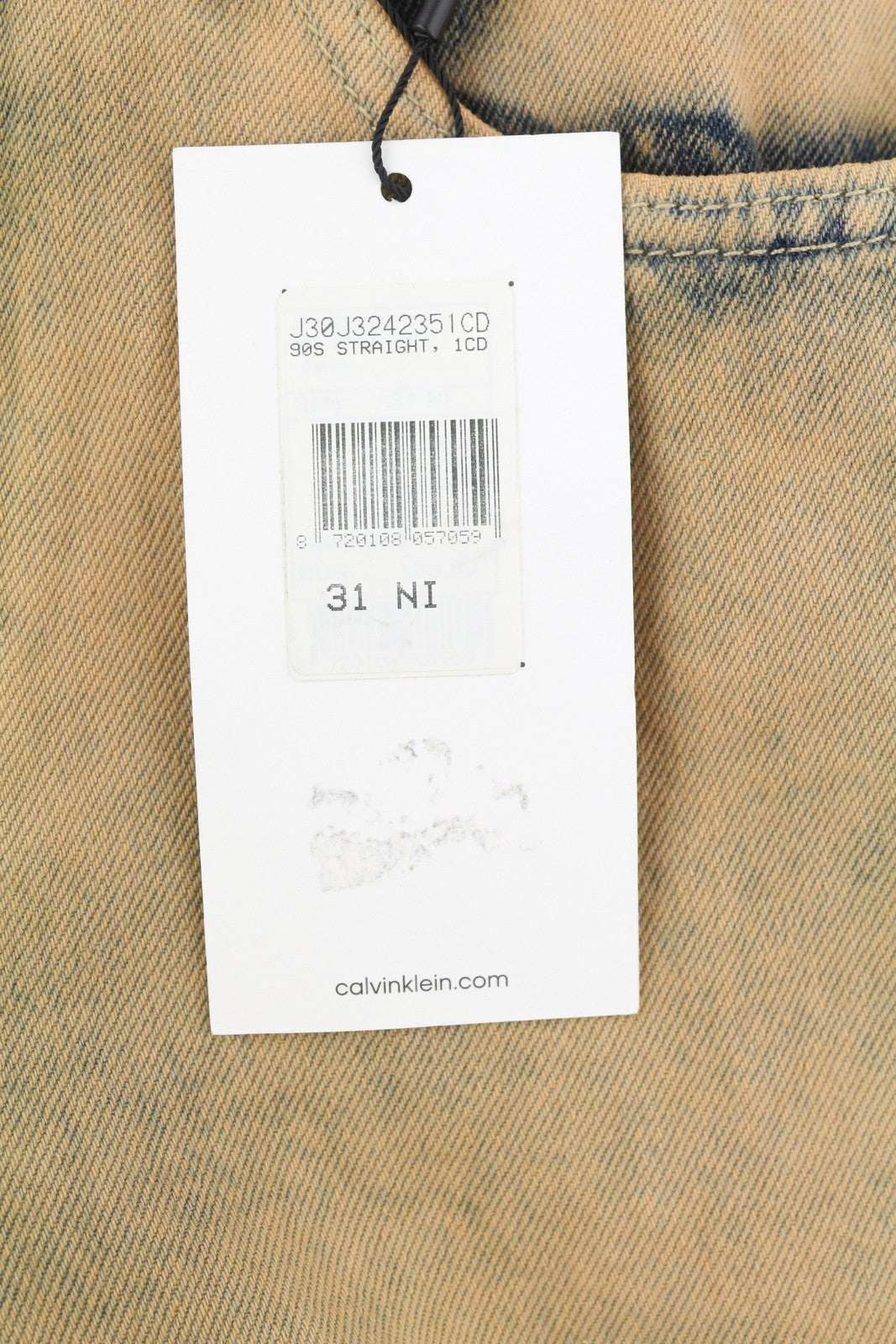 CALVIN KLEIN 90s Straight Men's Jeans W31 Brown Faded RRP119