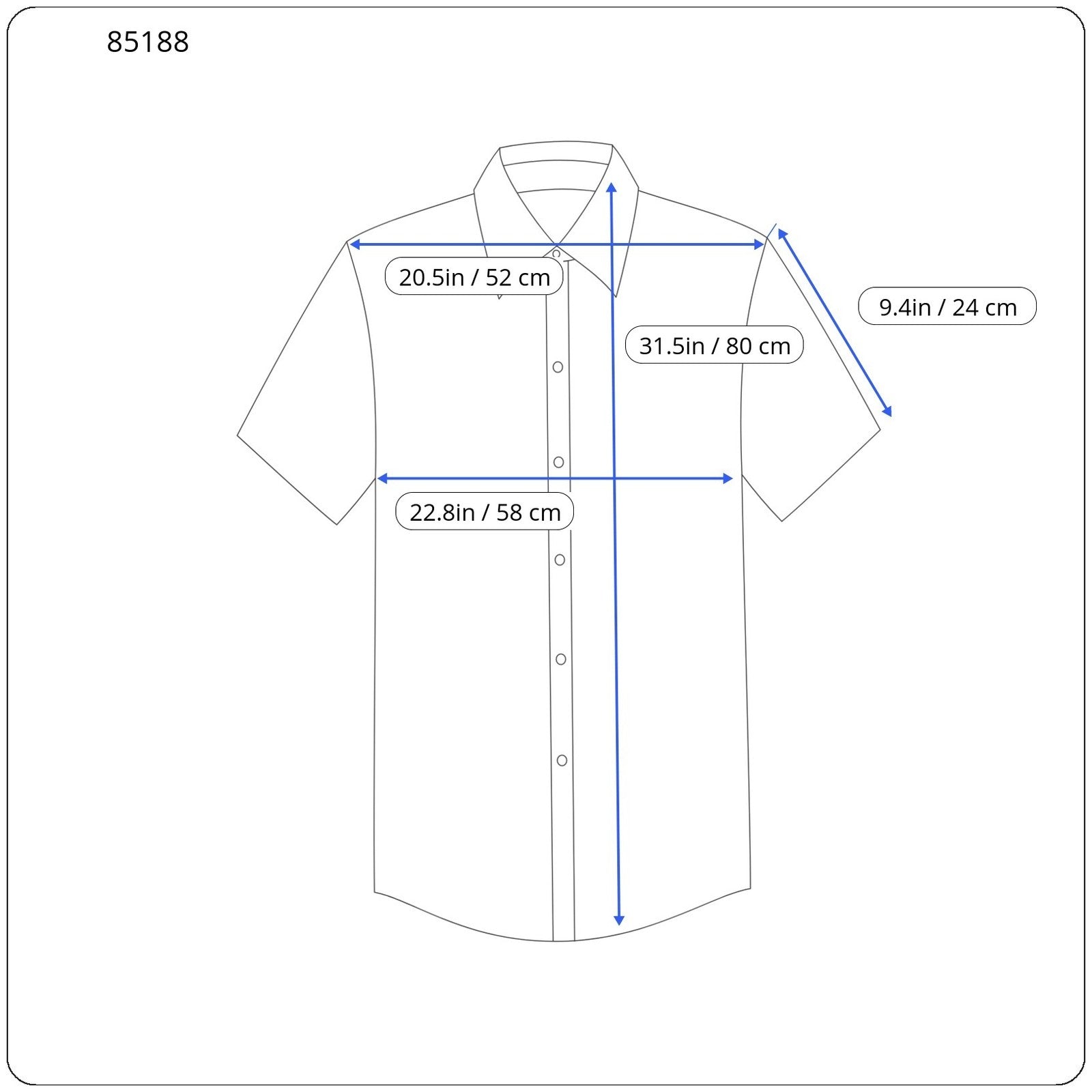 ANTONY MORATO Men's Shirt M Blue Patterned Spread Collar Short Sleeve