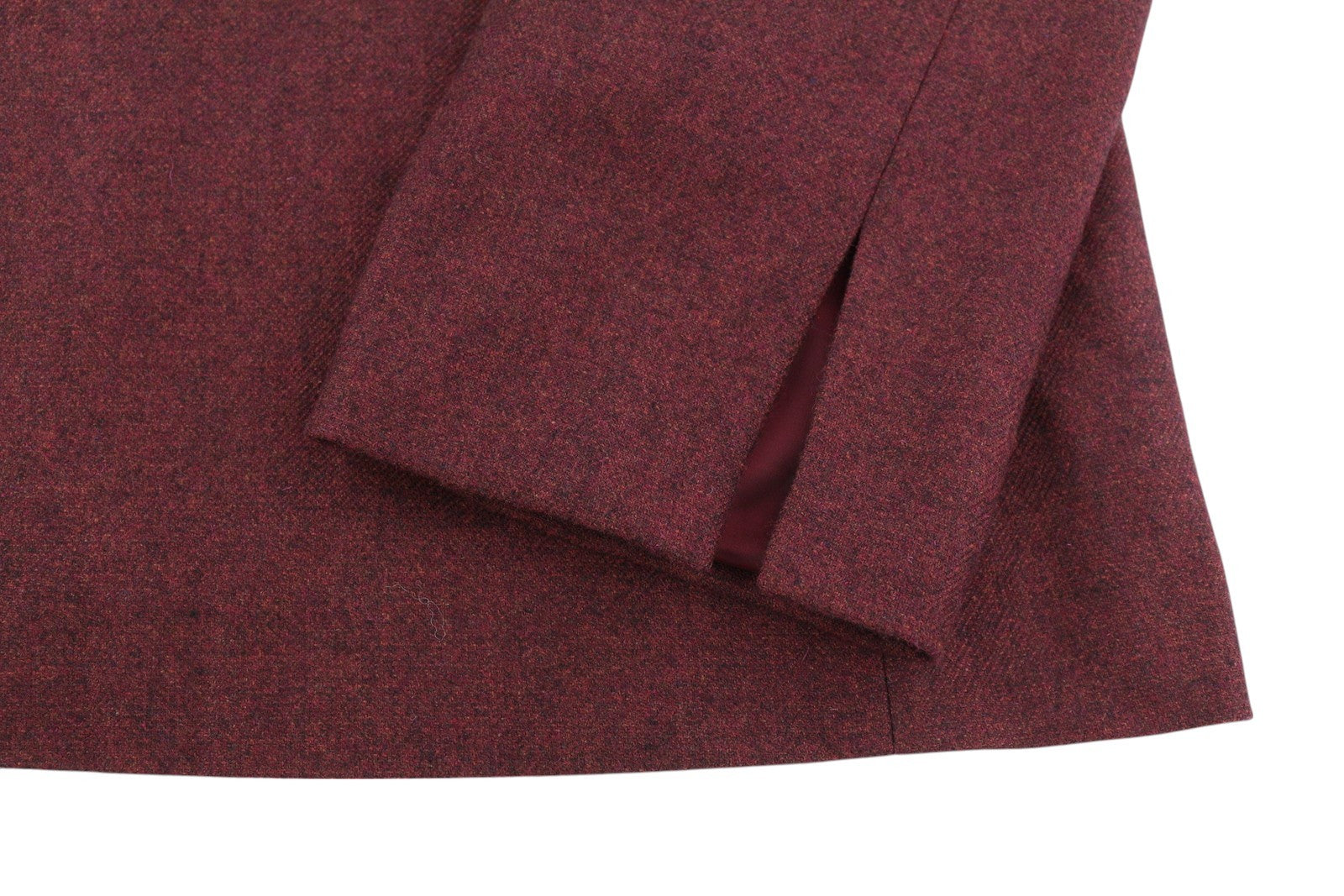 GANT Washable Str Wool A-Line Women's Dress EU34 Burgundy 3/4 Sleeve