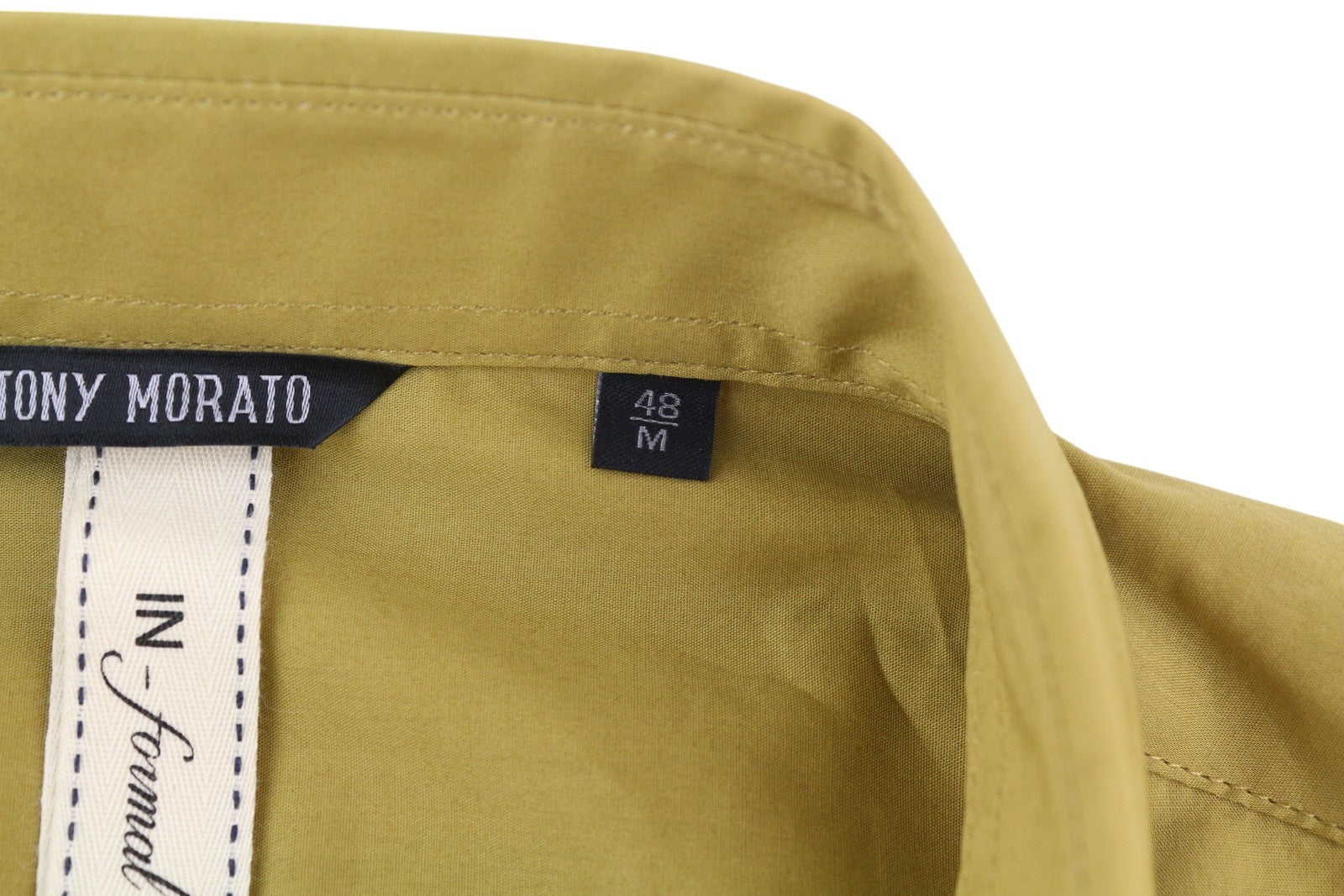 ANTONY MORATO Men's Shirt M Mustard Button-Down Pocket Short Sleeve