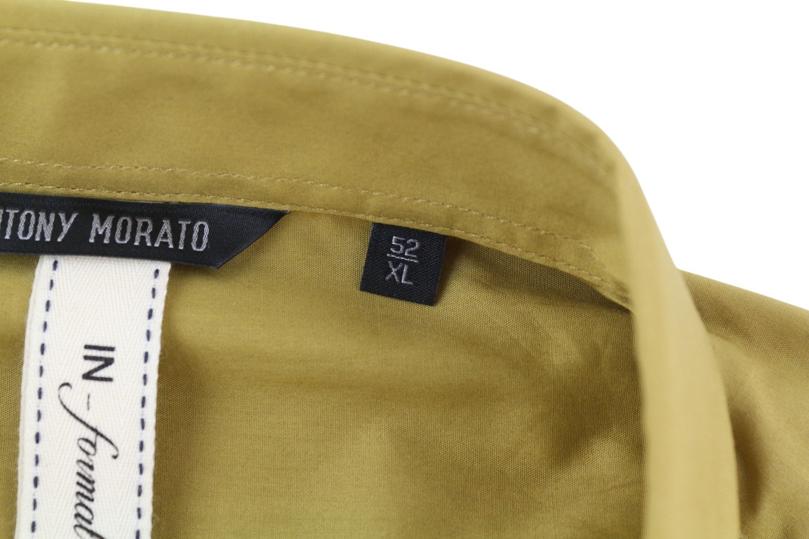 ANTONY MORATO Men's Shirt XL Mustard Button-Down Pocket Short Sleeve