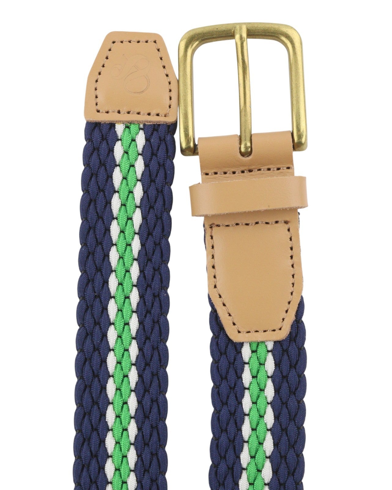 SCOTCH & SODA Men Belt XL Dark Blue Braided Buckle Closure Casual