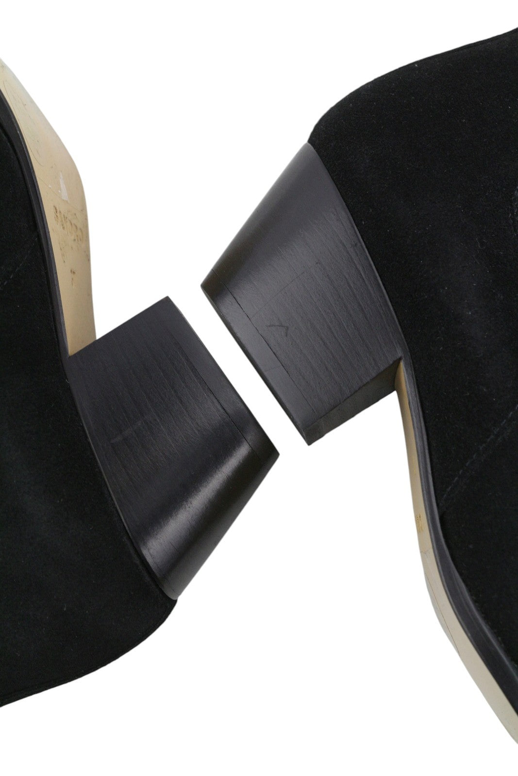 SANDRO Amelya Women Boots EU37 Black Suede Leather Pointed Toe Cowboy RRP295