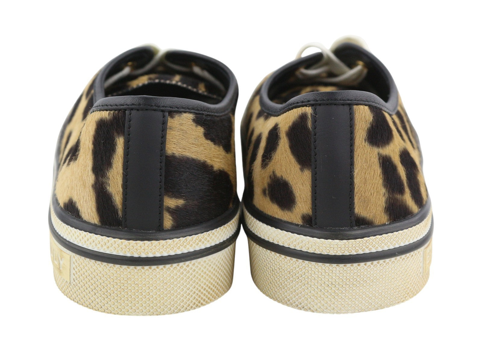 BALLY Lyder-Pyl-W Women Sneakers EU40 Brown Calf Haircalf Laced Low Top RRP749