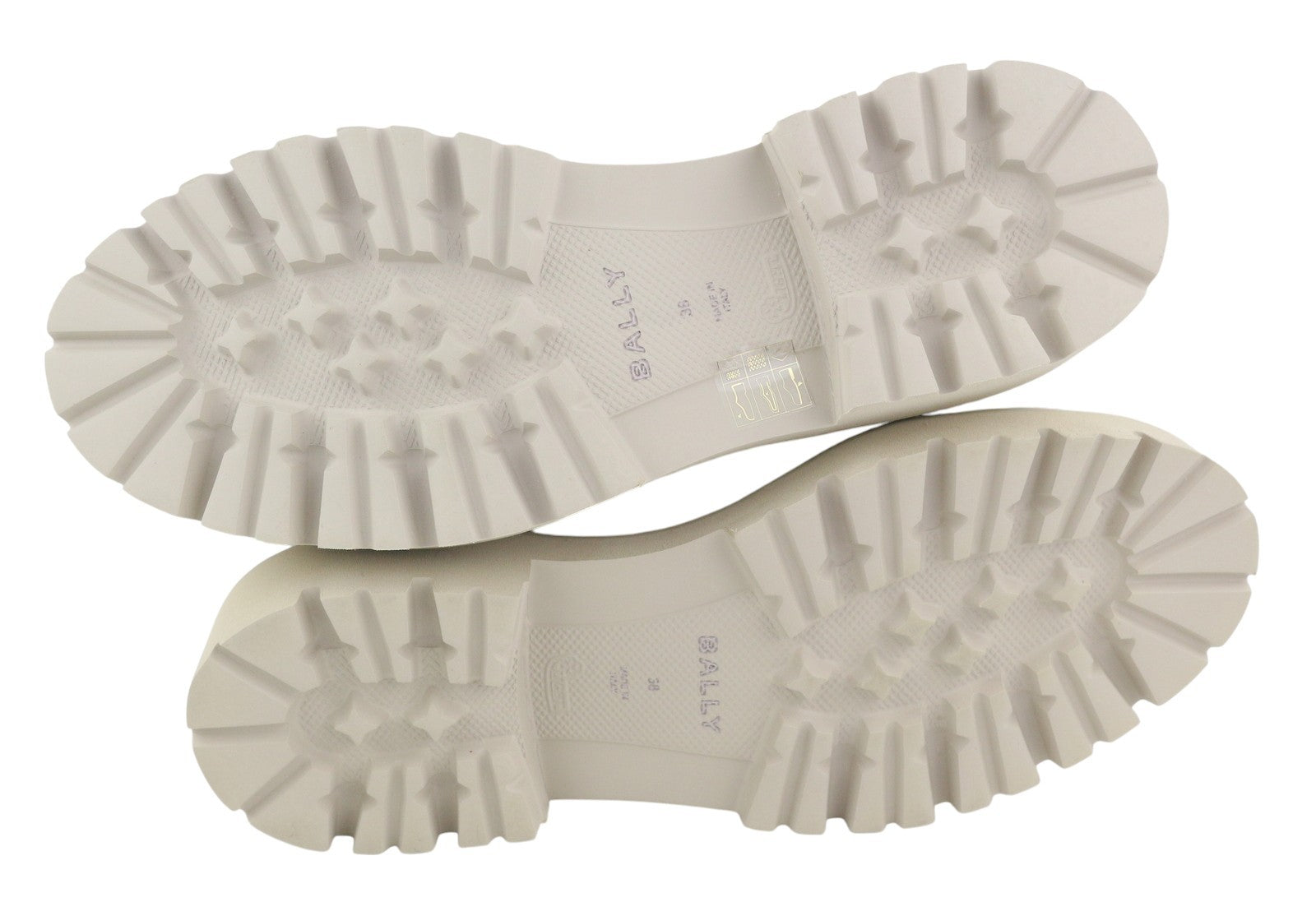 BALLY Ninni Women Boots EU38 Ivory Teddy Shearling Laced Mid Top RRP899