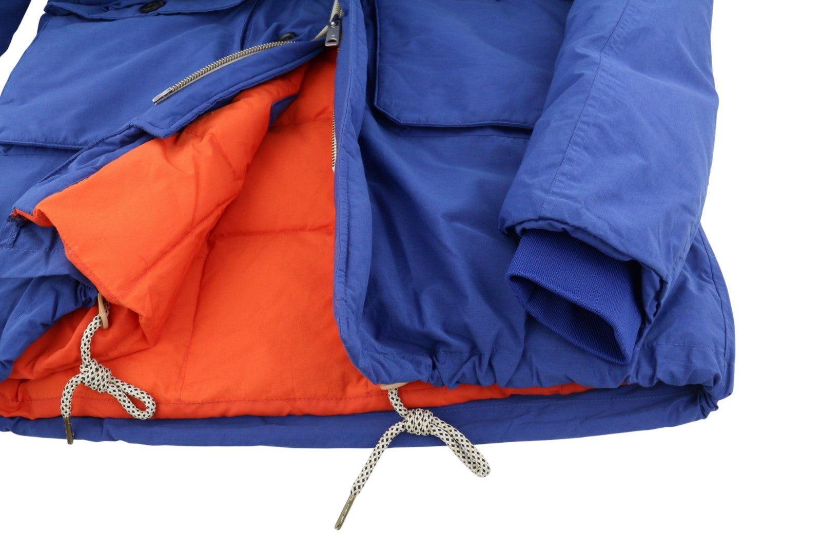 SCOTCH & SODA Men Jacket M Blue Heavy Padded Hooded Mid-Length Parka RRP381