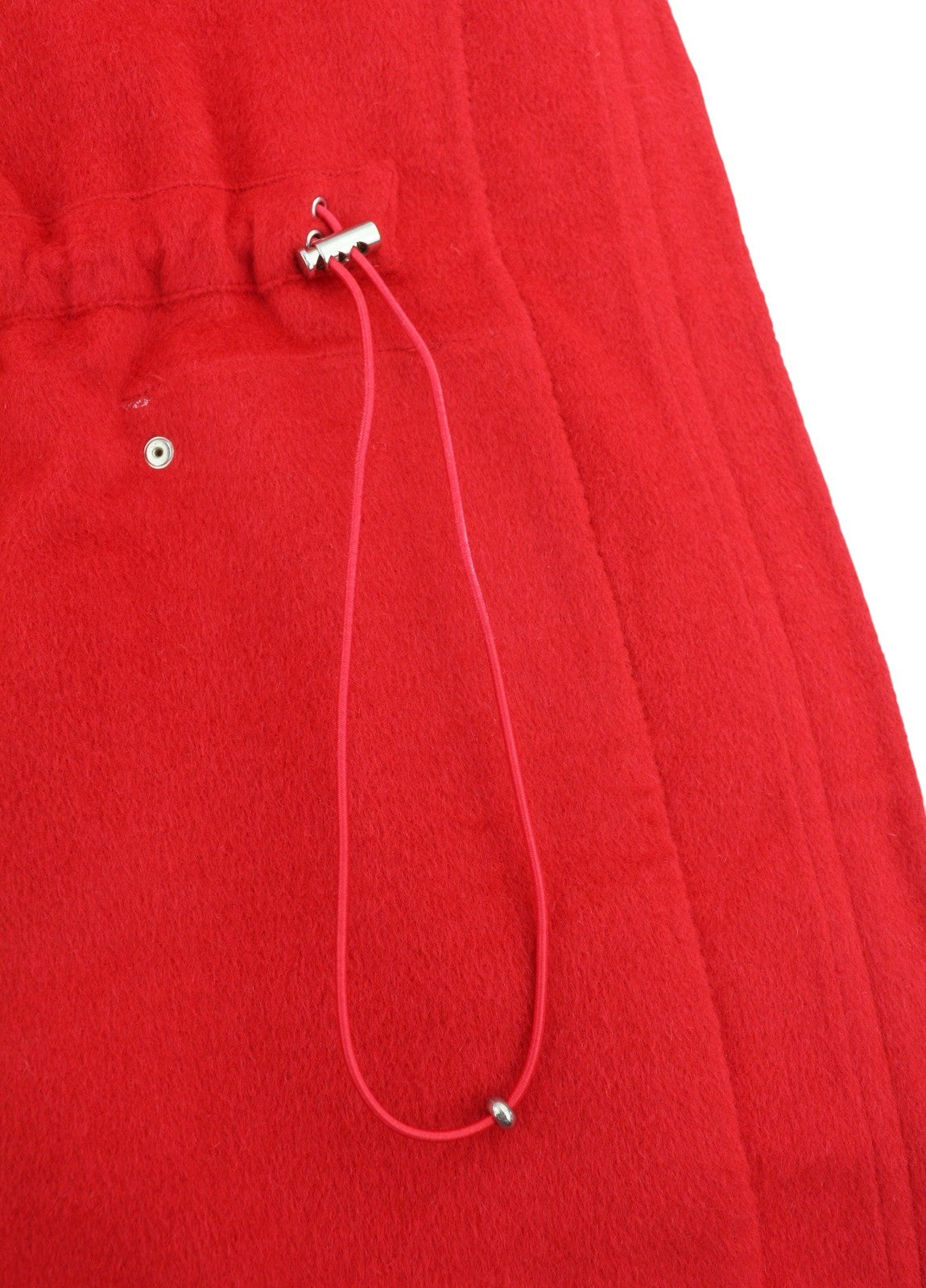 DESIGUAL Lenzy Women Coat EU36 Pink Wool Blend Drawstring Waist Hooded Mid