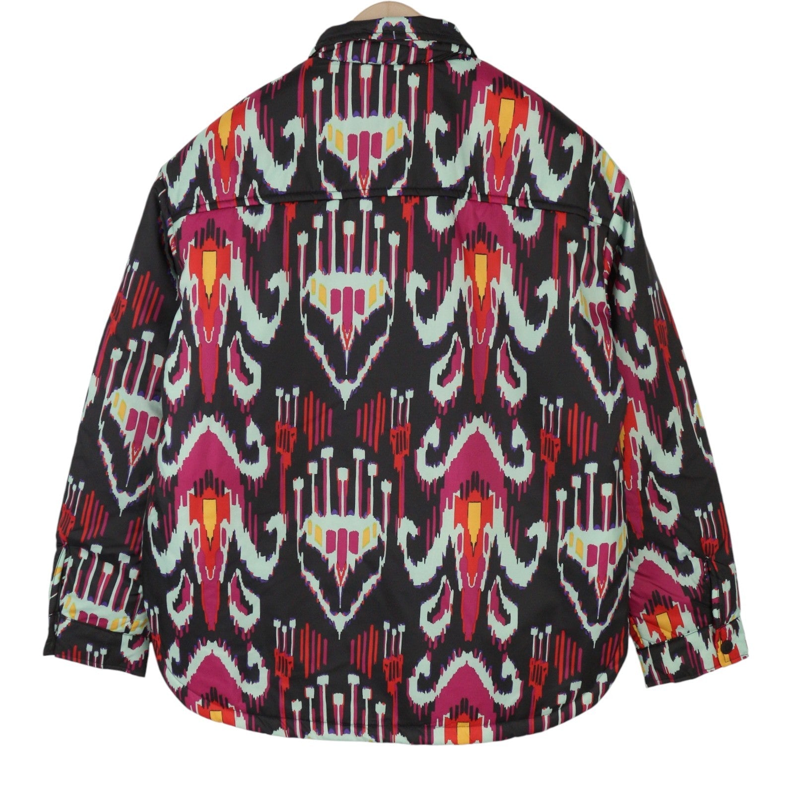 DESIGUAL Eliot Women Jacket L Colourful Abstract Print Padded Snap Button