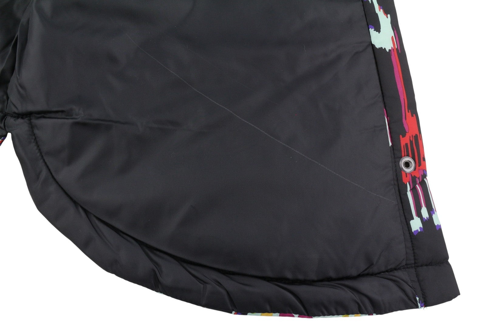 DESIGUAL Eliot Women Jacket M Colourful Abstract Print Padded Snap Buttons