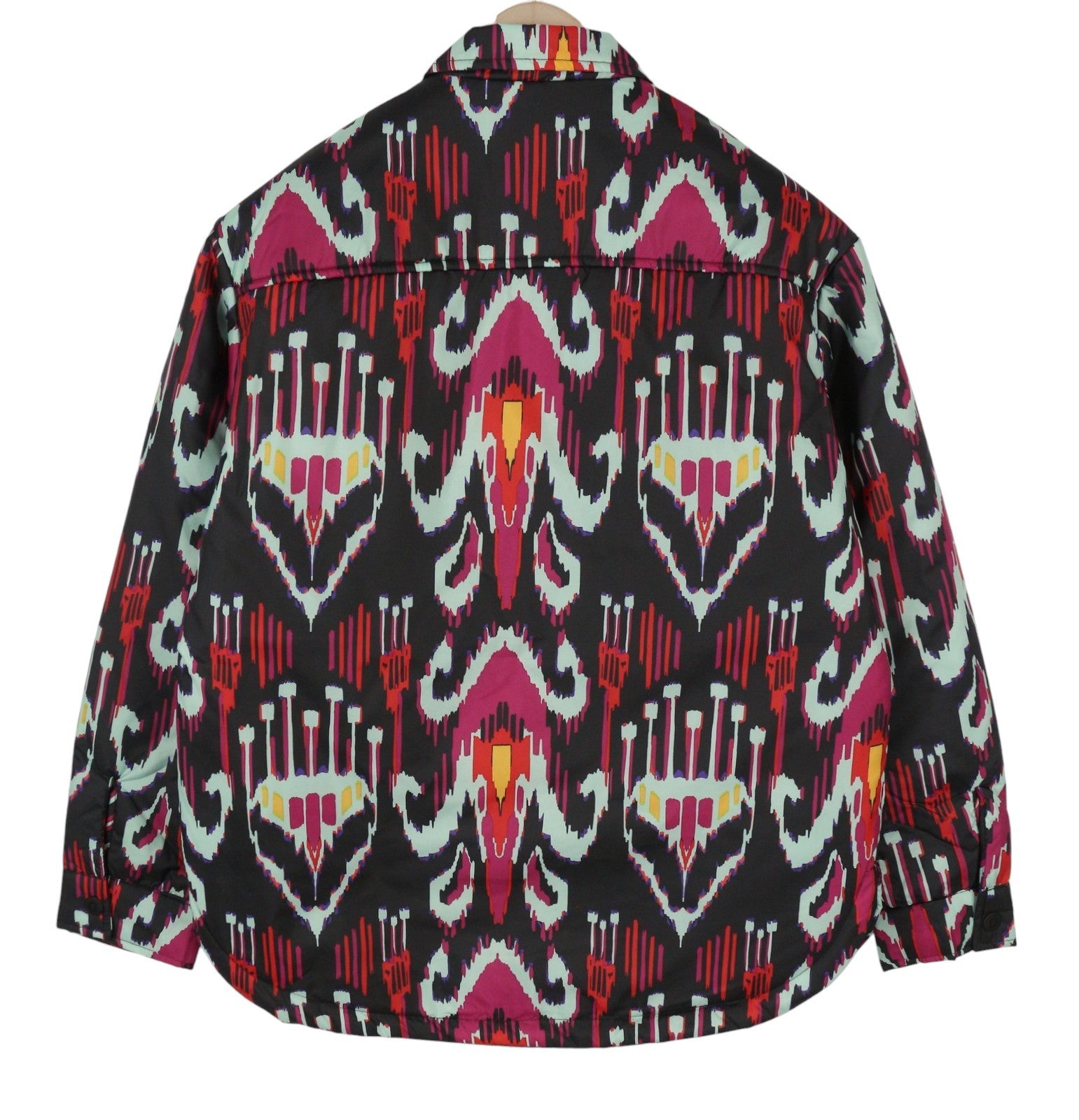 DESIGUAL Eliot Women Jacket M Colourful Abstract Pattern Padded Snap Button