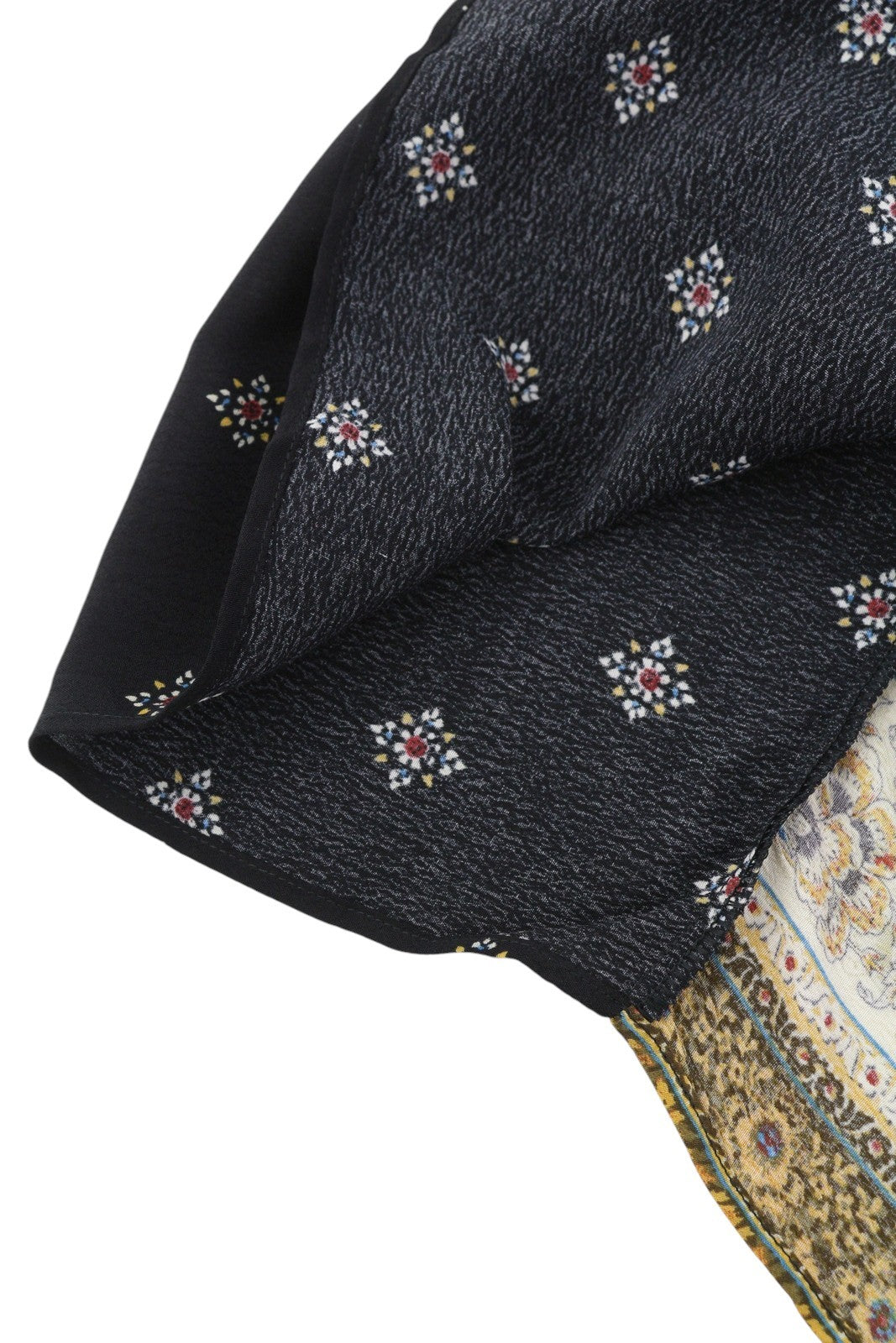 DESIGUAL Blunt Women Skirt S Multicoloured Pattern Asymmetrical Midi