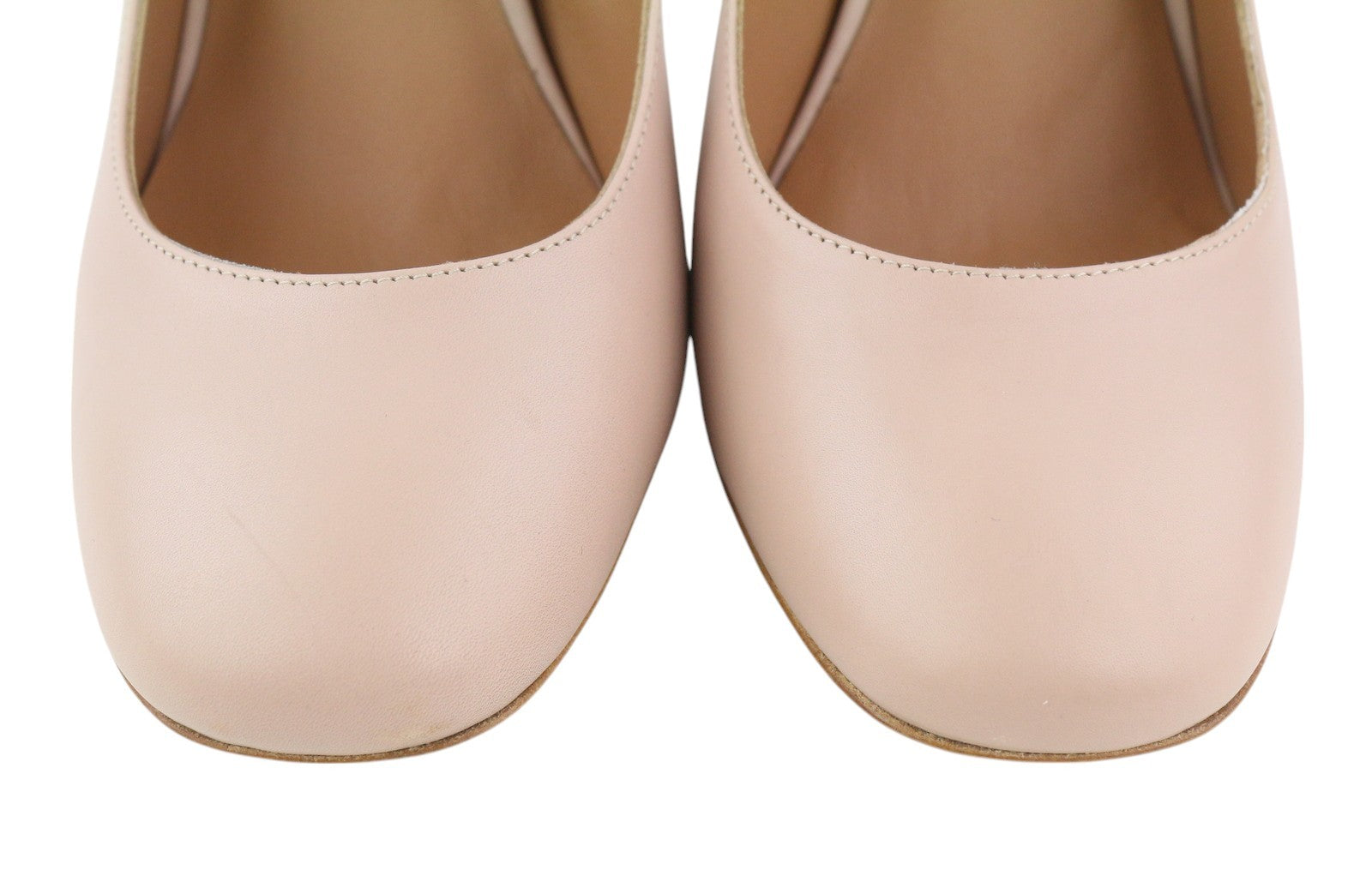 EMPORIO ARMANI X3E340 Women Heels EU37 Light Pink Square Slip On