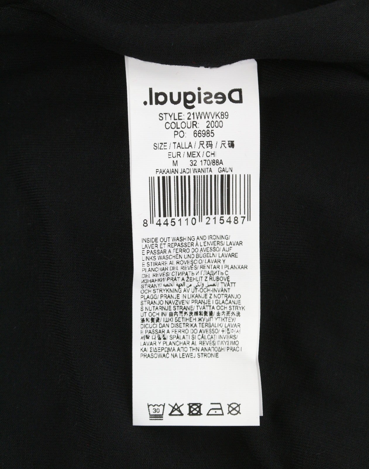 DESIGUAL Roiane Women Dress M Flowers Print Slim Fit Inner Lining Knee-Length