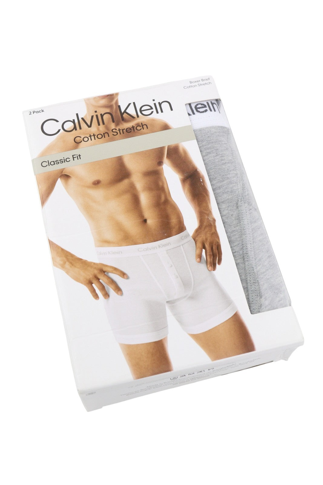 CALVIN KLEIN Men Underwear S Boxer Brief Cotton Stretch 2 Pack