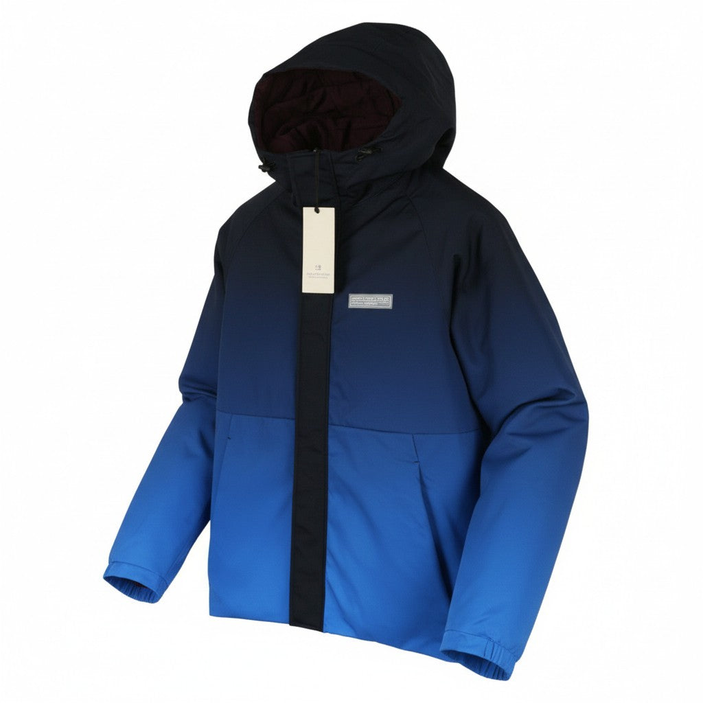 SCOTCH & SODA Men Jacket M Reversible Padded Hooded Pockets Full Zip