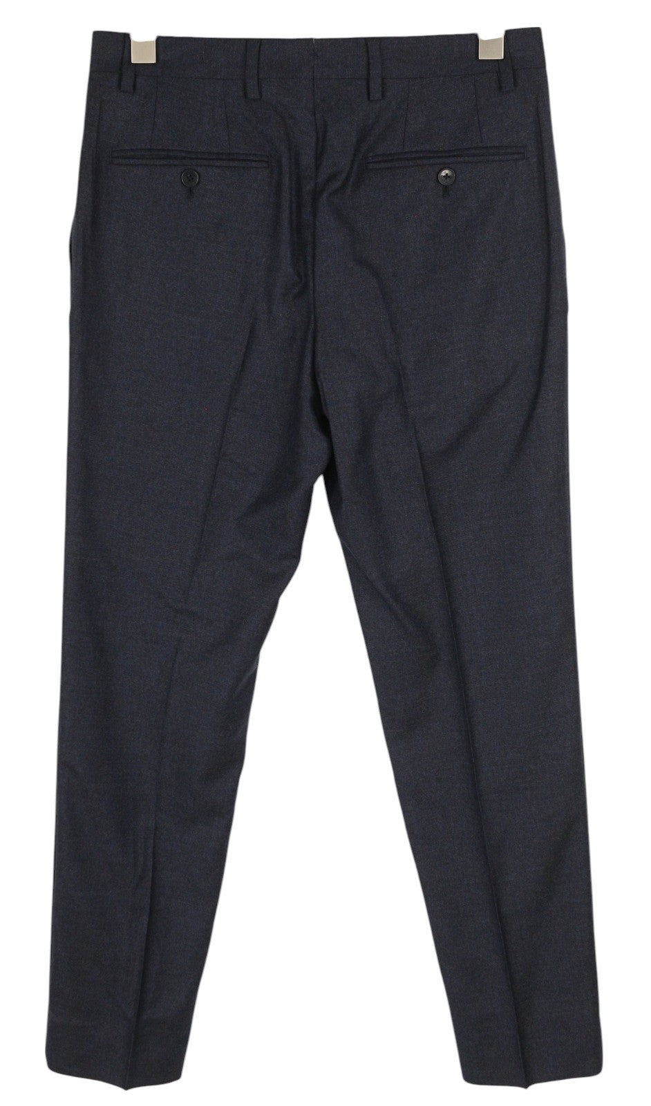 TOMMY HILFIGER Lardini Men Trousers W31 46 Blue Wool Cashmere Pattern Slim