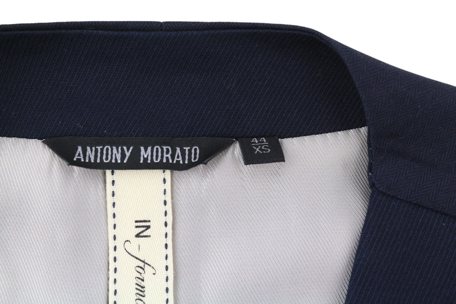 ANTONY MORATO Men Waistcoat XS Dark Blue Double-Breasted Lined Vest